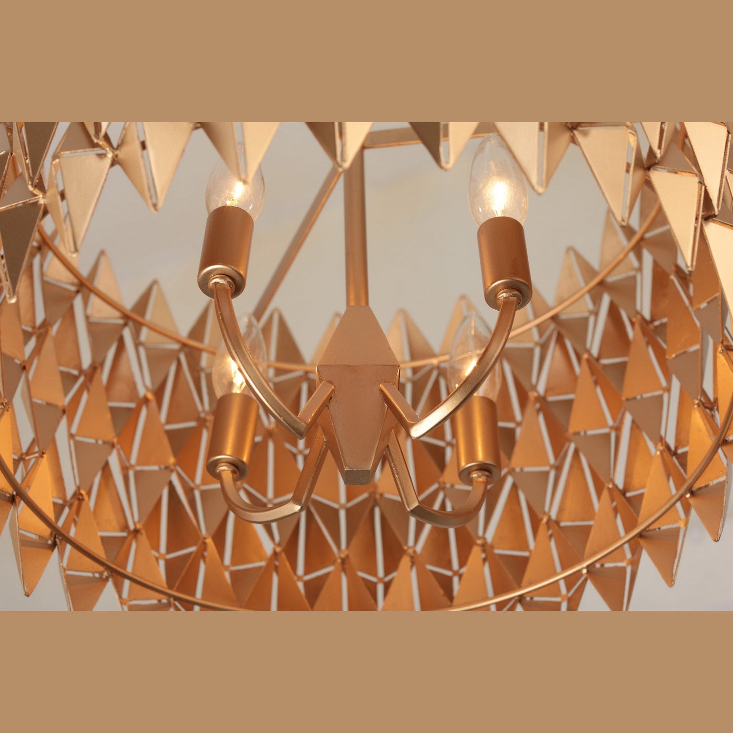 Varaluz - 342P04FG - Four Light Pendant - Forever - French Gold