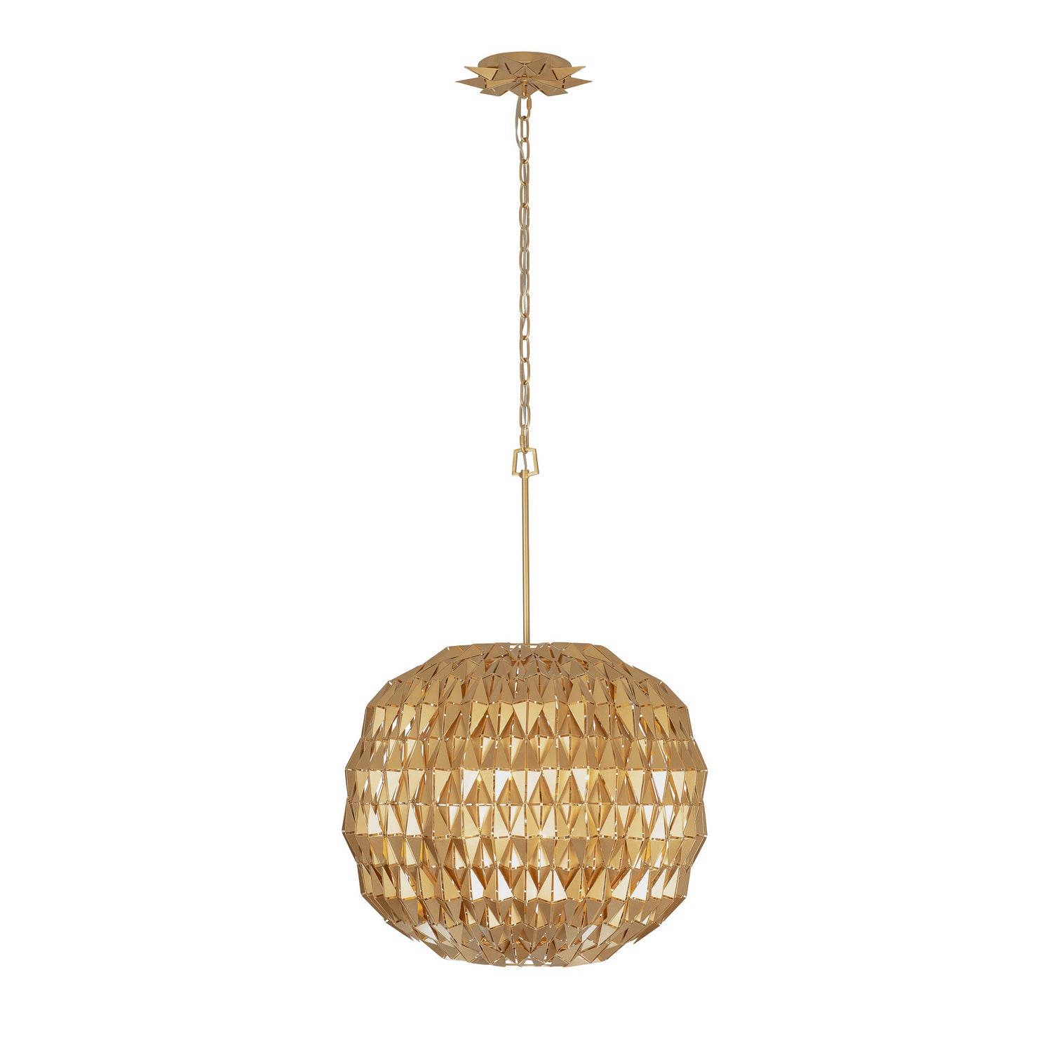 Varaluz - 342P06FG - Six Light Pendant - Forever - French Gold