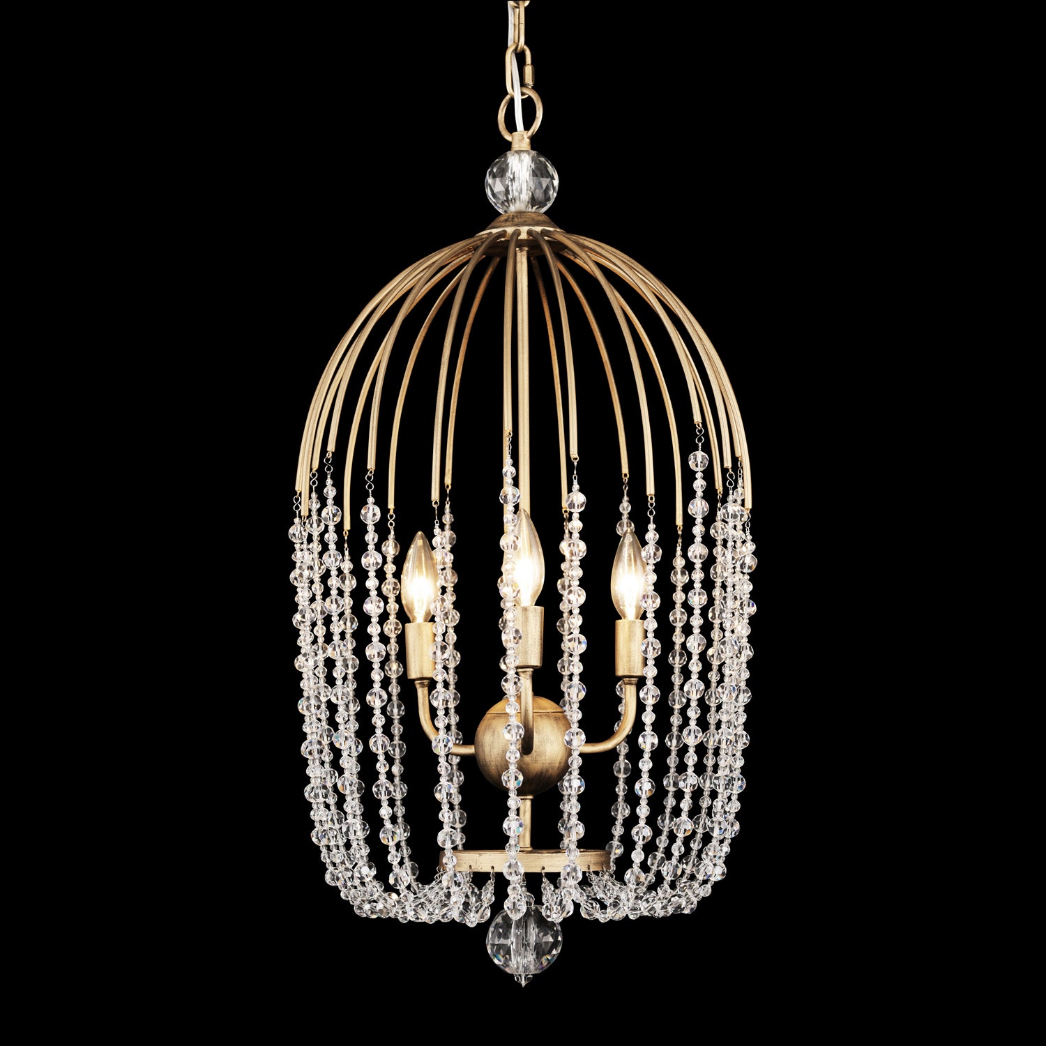 Varaluz - 343F03HG - Three Light Pendant - Voliere - Havana Gold
