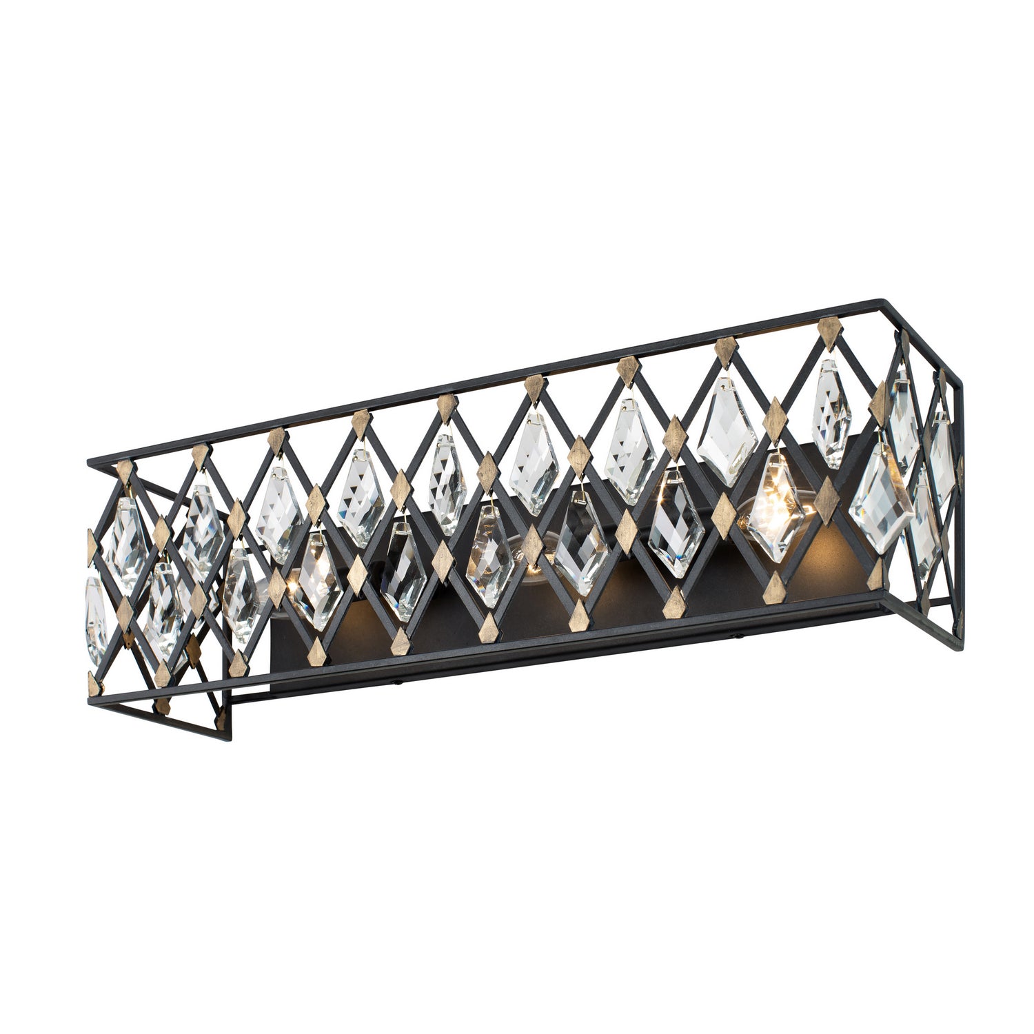 Varaluz - 345B03CBHG - Three Light Bath - Windsor - Carbon/Havana Gold