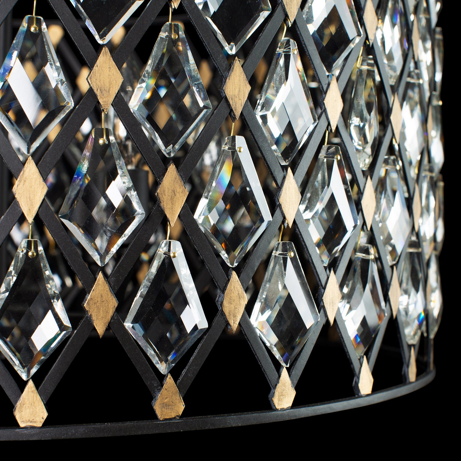 Varaluz - 345N08CBHG - Eight Light Pendant - Windsor - Carbon/Havana Gold
