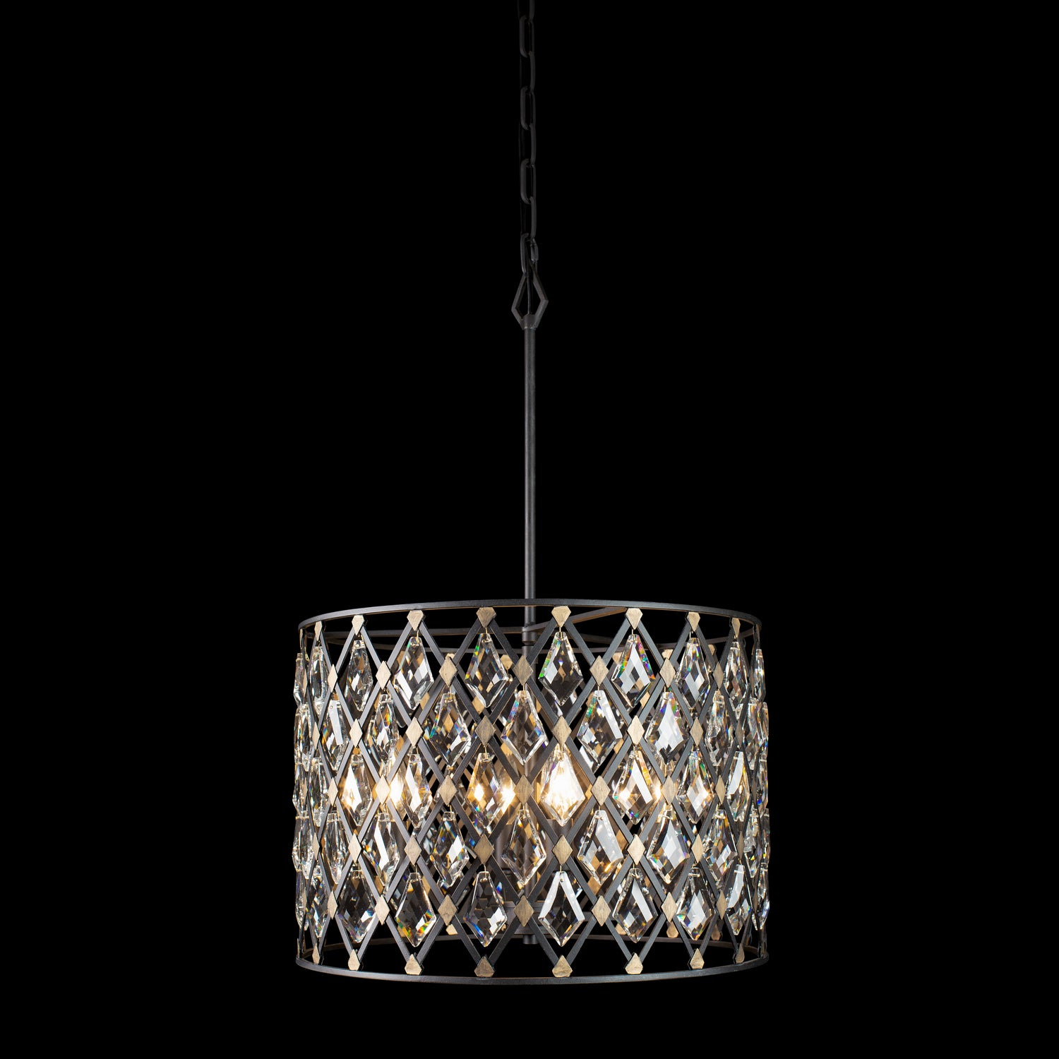 Varaluz - 345P04CBHG - Four Light Pendant - Windsor - Carbon/Havana Gold