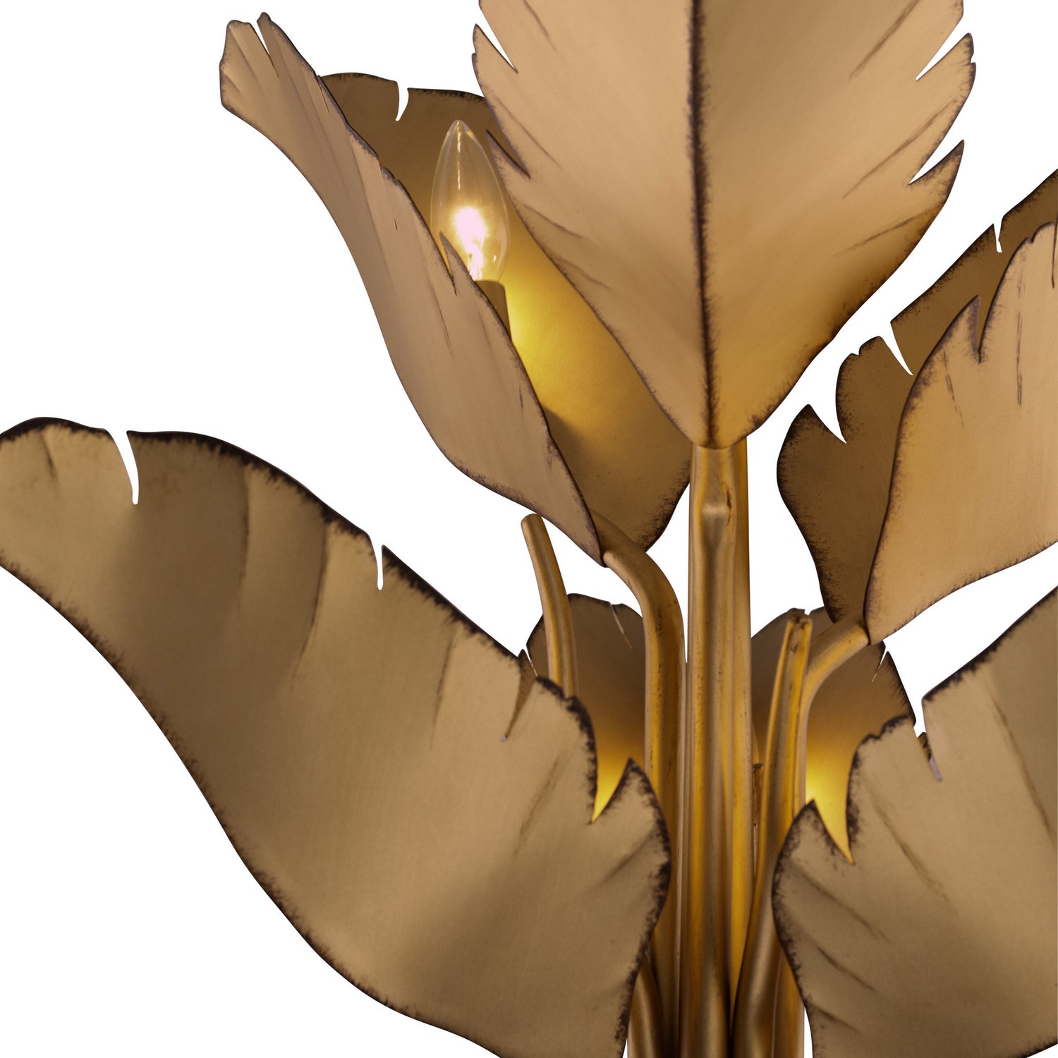 Varaluz - 901C06GO - Six Light Chandelier - Banana Leaf - Gold