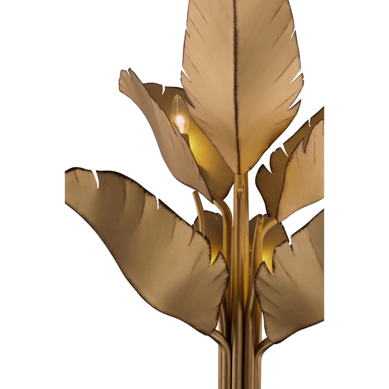 Varaluz - 901C06GO - Six Light Chandelier - Banana Leaf - Gold
