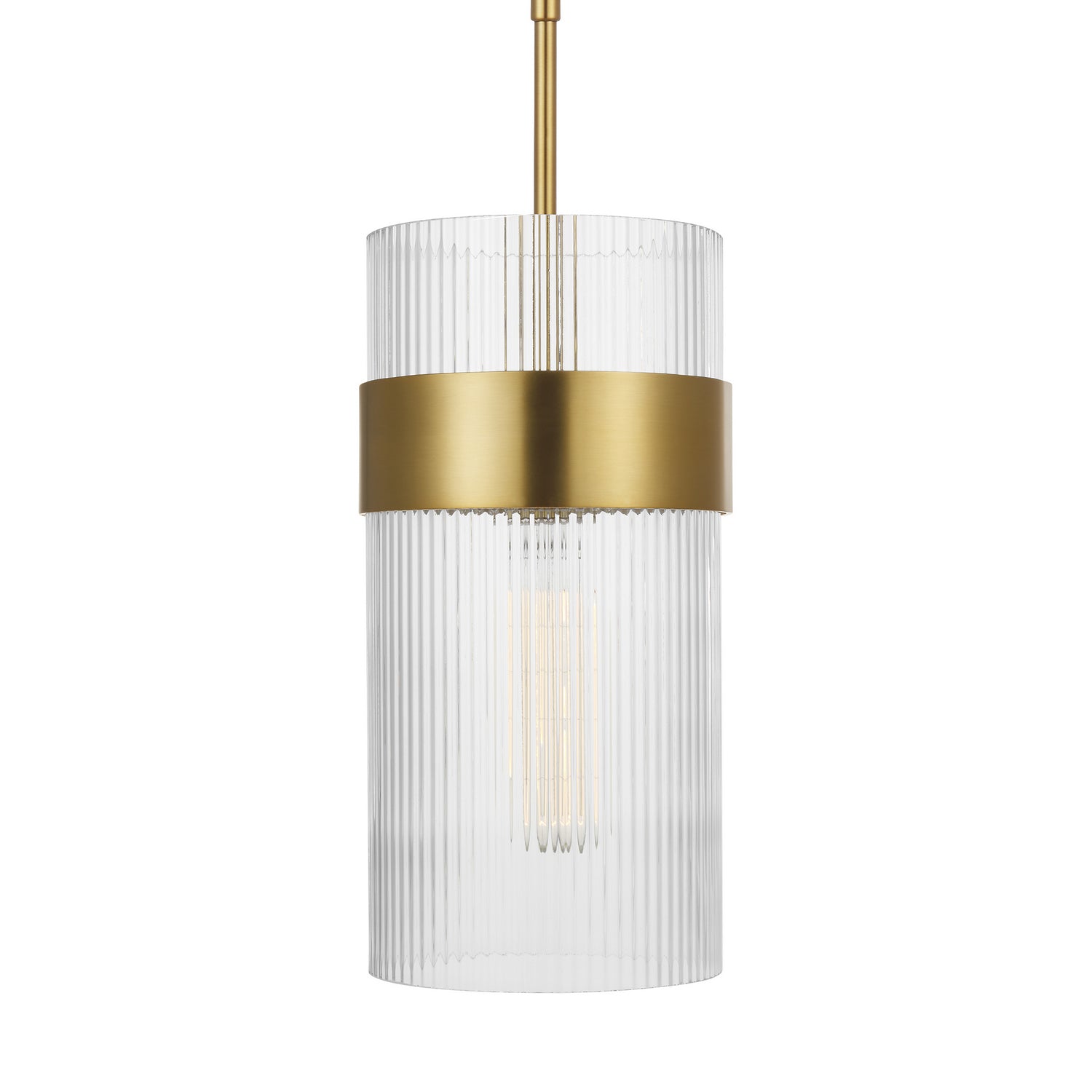 Visual Comfort Studio - CP1171BBS - One Light Pendant - Geneva - Burnished Brass
