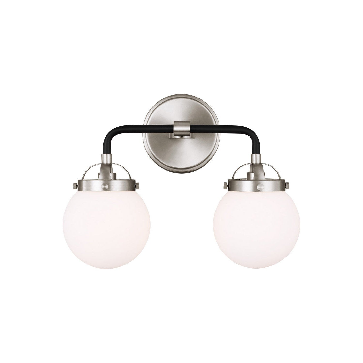 Visual Comfort Studio - 4487902-962 - Two Light Wall / Bath - Cafe - Brushed Nickel