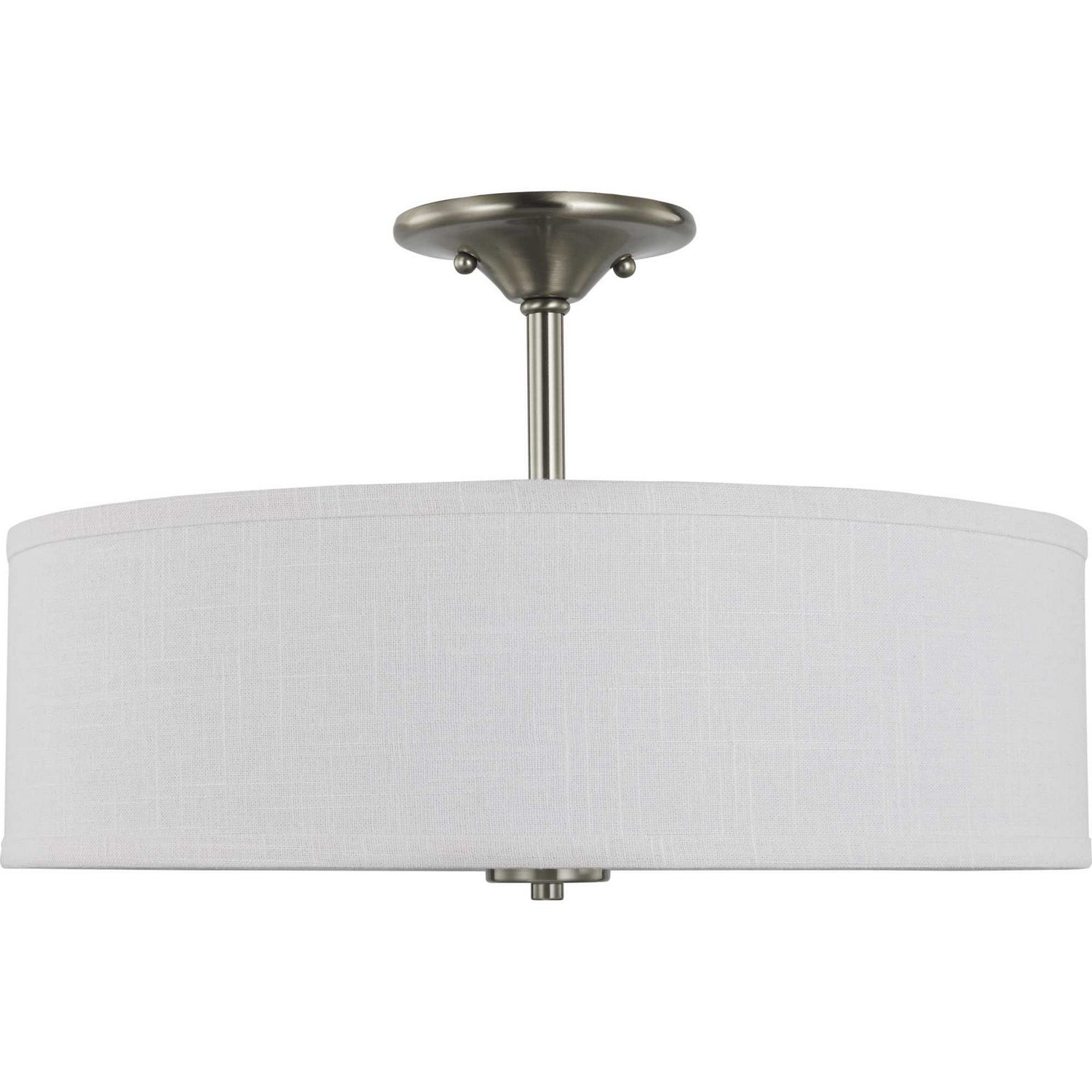 Progress Lighting - P350167-009 - Three Light Semi Flush Mount - Inspire - Brushed Nickel