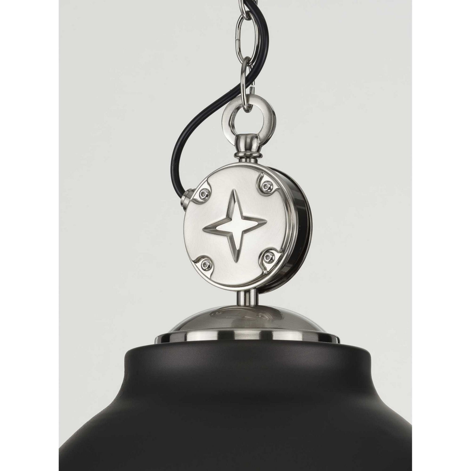 Progress Lighting - P500212-143 - One Light Pendant - Medal - Graphite