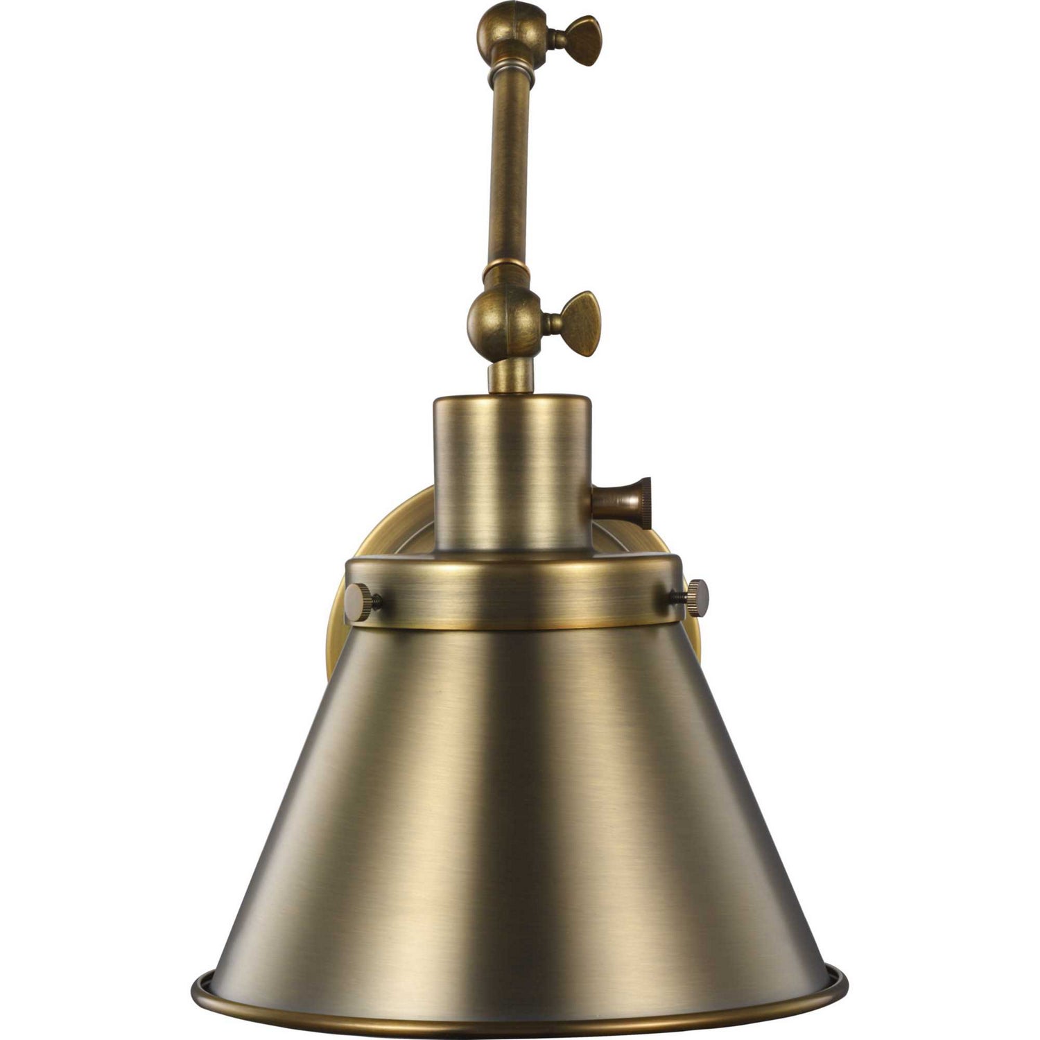 Progress Lighting - P710095-163 - One Light Swing Arm Wall Lamp - Hinton - Vintage Brass