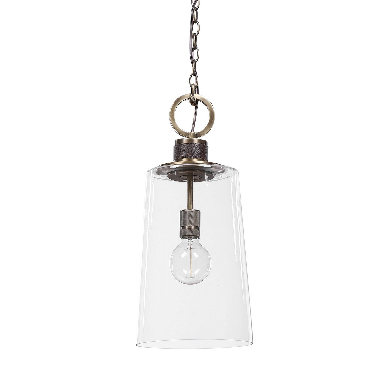 Uttermost - 21522 - One Light Mini Pendant - Rosston - Antique Brass