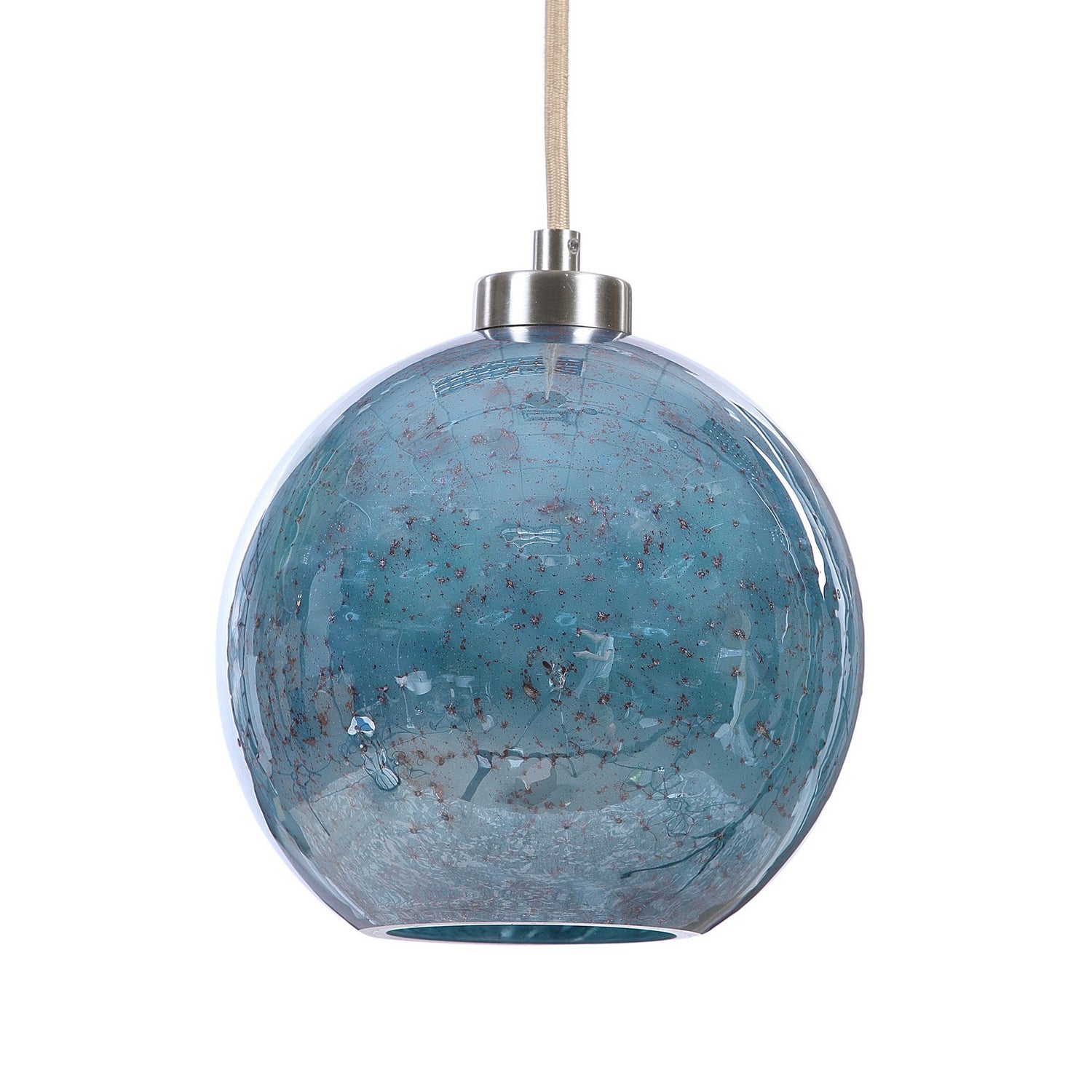 Uttermost - 22198 - One Light Mini Pendant - Gemblue - Brushed Nickel