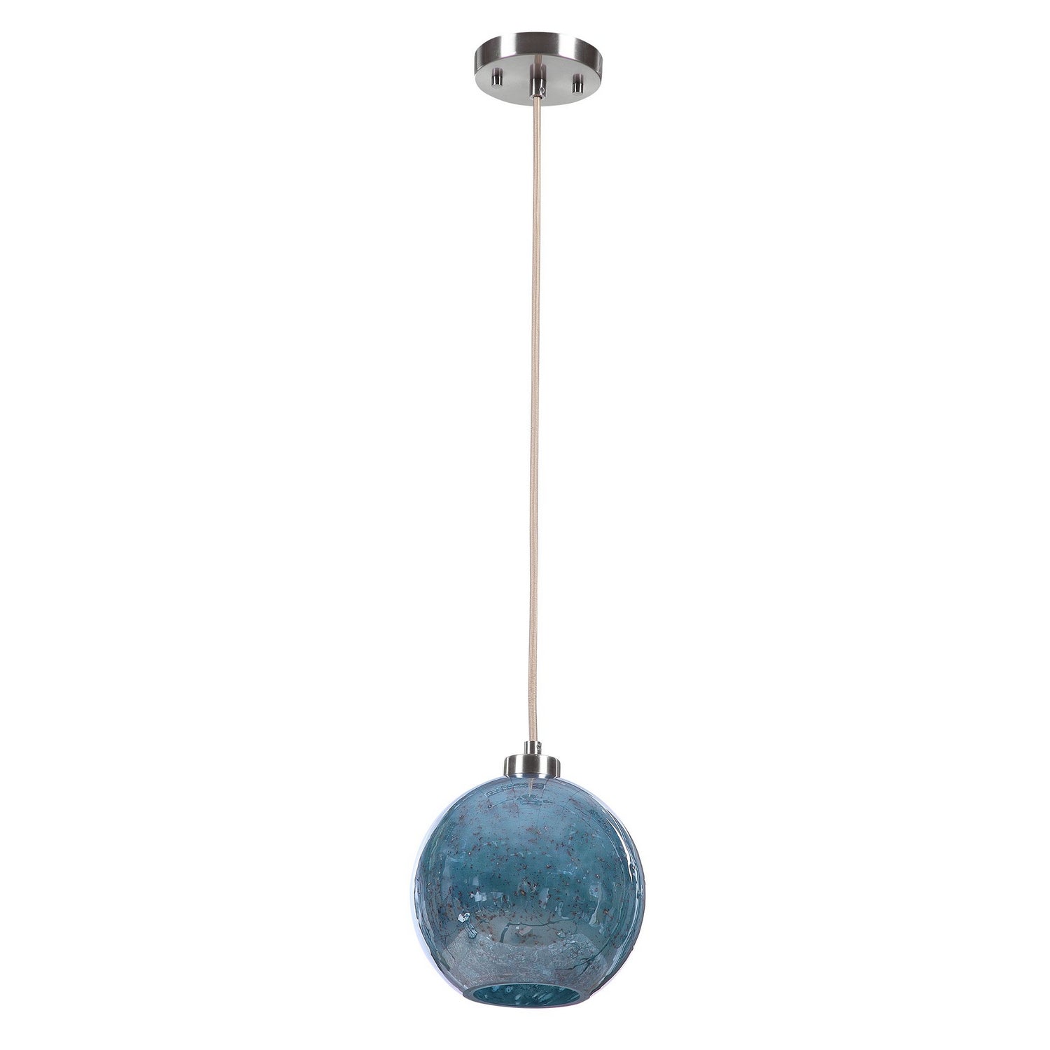 Uttermost - 22198 - One Light Mini Pendant - Gemblue - Brushed Nickel