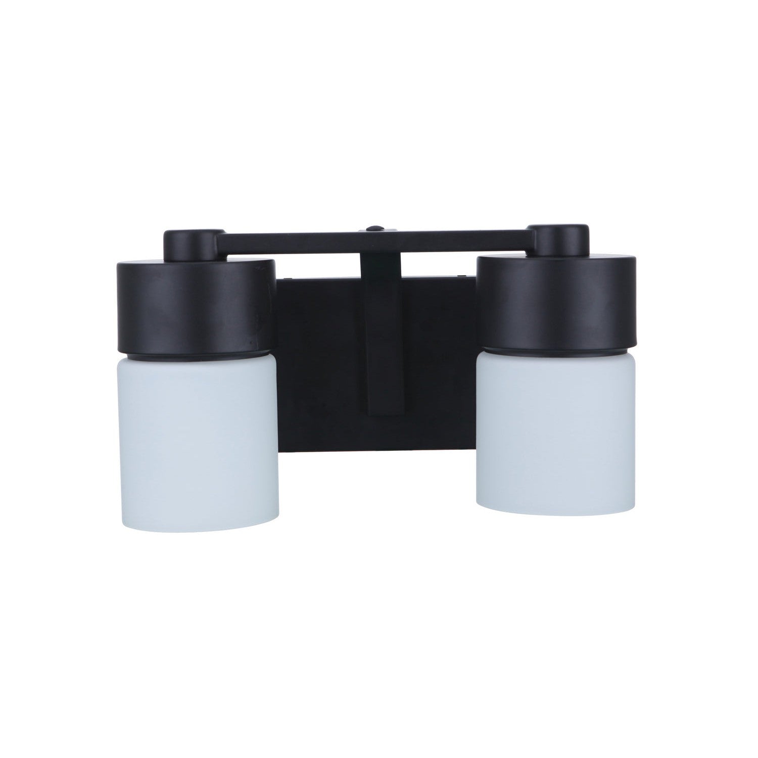 Craftmade - 12314FB2 - Two Light Vanity - District - Flat Black