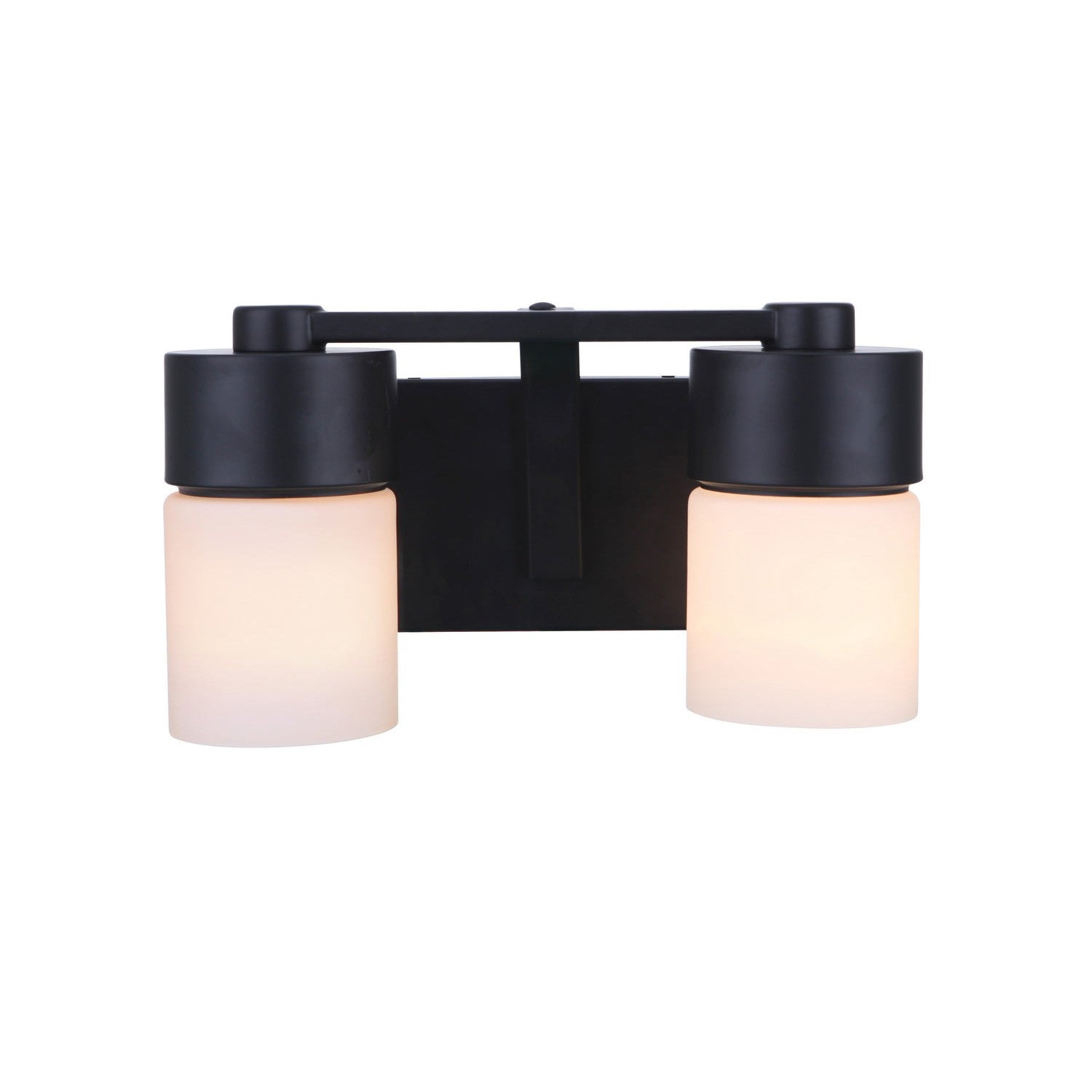 Craftmade - 12314FB2 - Two Light Vanity - District - Flat Black