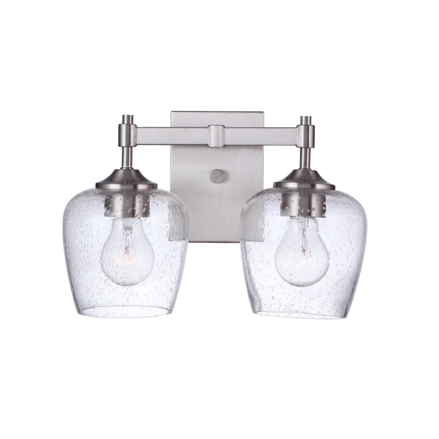 Craftmade - 12413BNK2 - Two Light Vanity - Stellen - Brushed Polished Nickel
