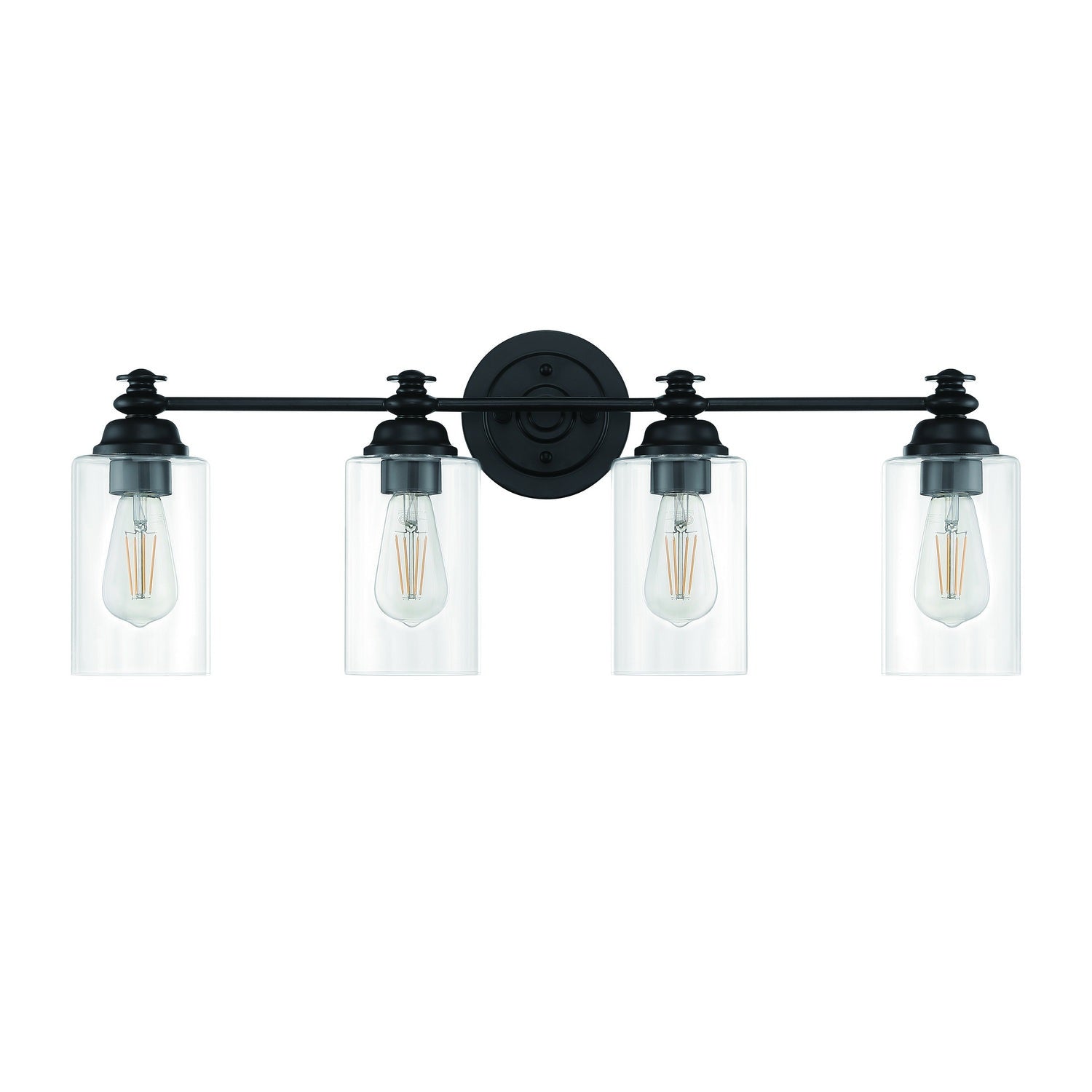 Craftmade - 49804-FB-C - Four Light Vanity - Dardyn - Flat Black
