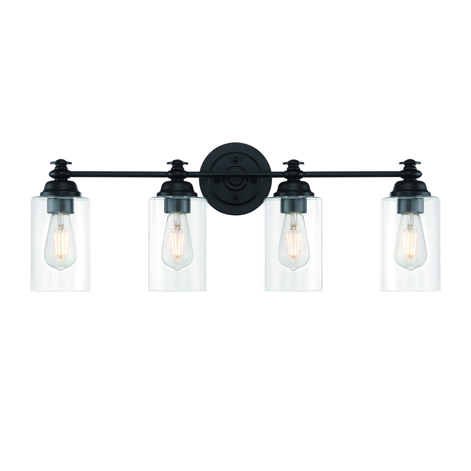 Craftmade - 49804-FB-C - Four Light Vanity - Dardyn - Flat Black