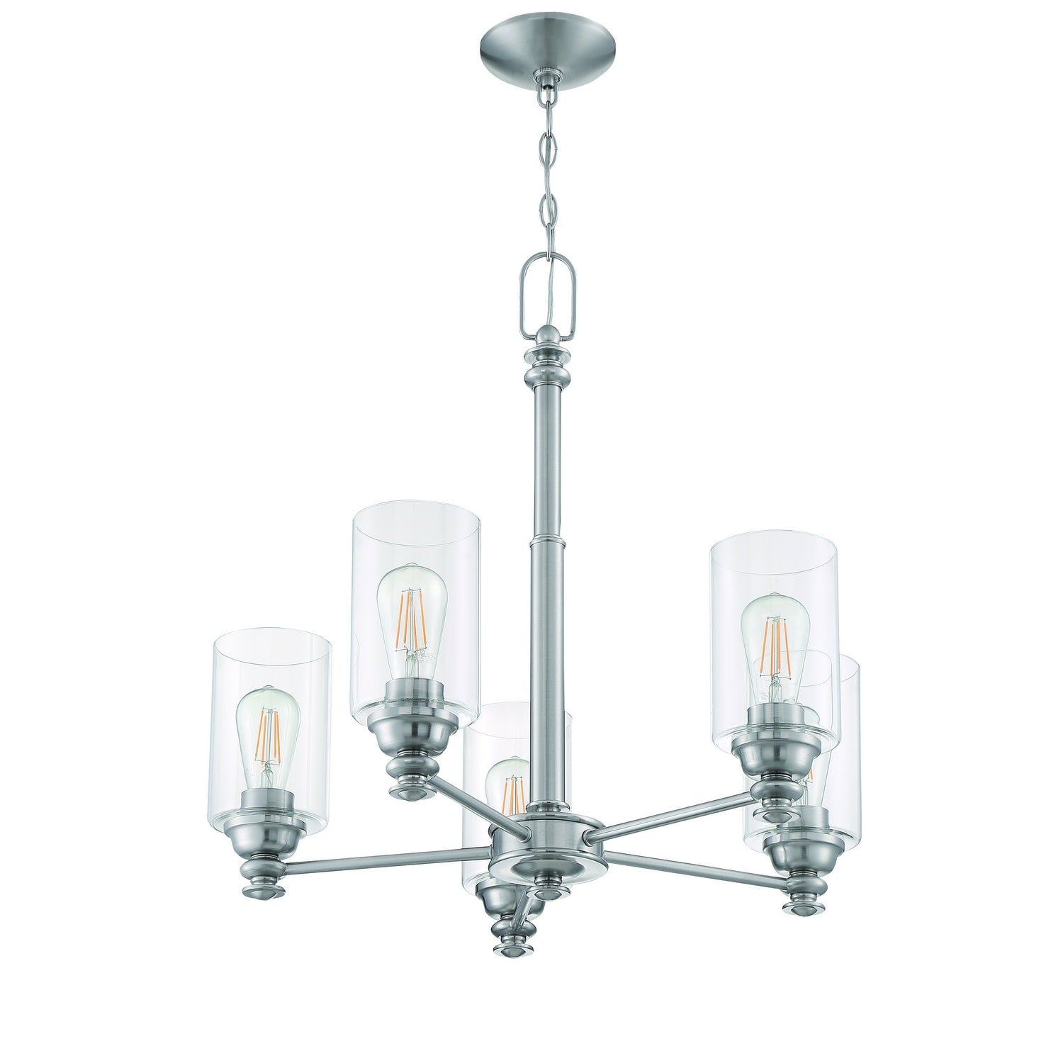 Craftmade - 49825-BNK-C - Five Light Chandelier - Dardyn - Brushed Polished Nickel