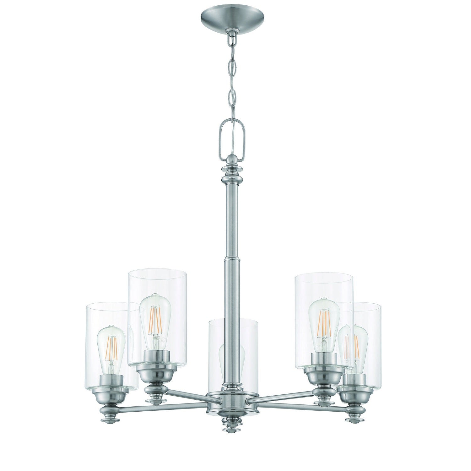 Craftmade - 49825-BNK-C - Five Light Chandelier - Dardyn - Brushed Polished Nickel