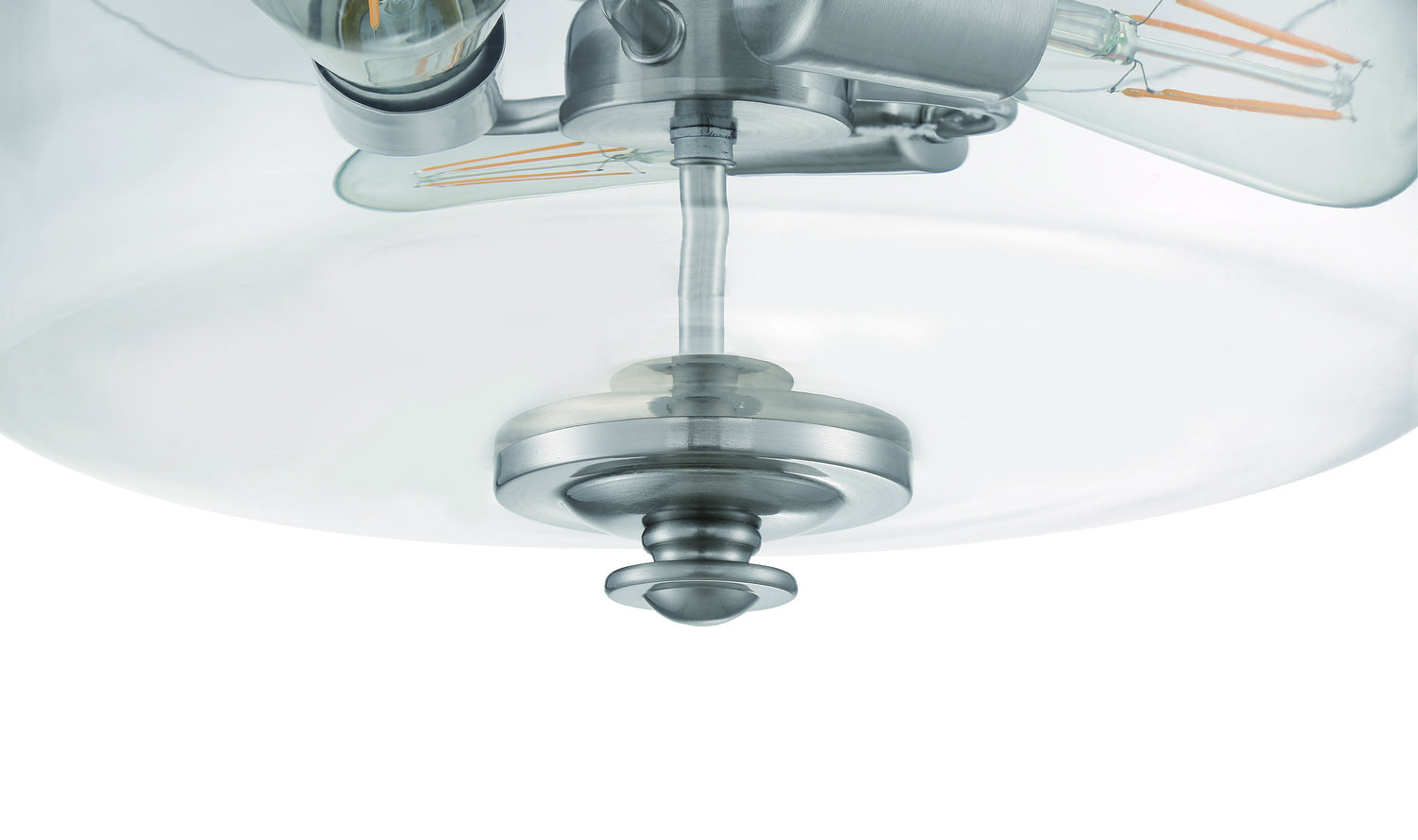 Craftmade - 49853-BNK-C - Three Light Convertible Semi Flush/Pendant - Dardyn - Brushed Polished Nickel