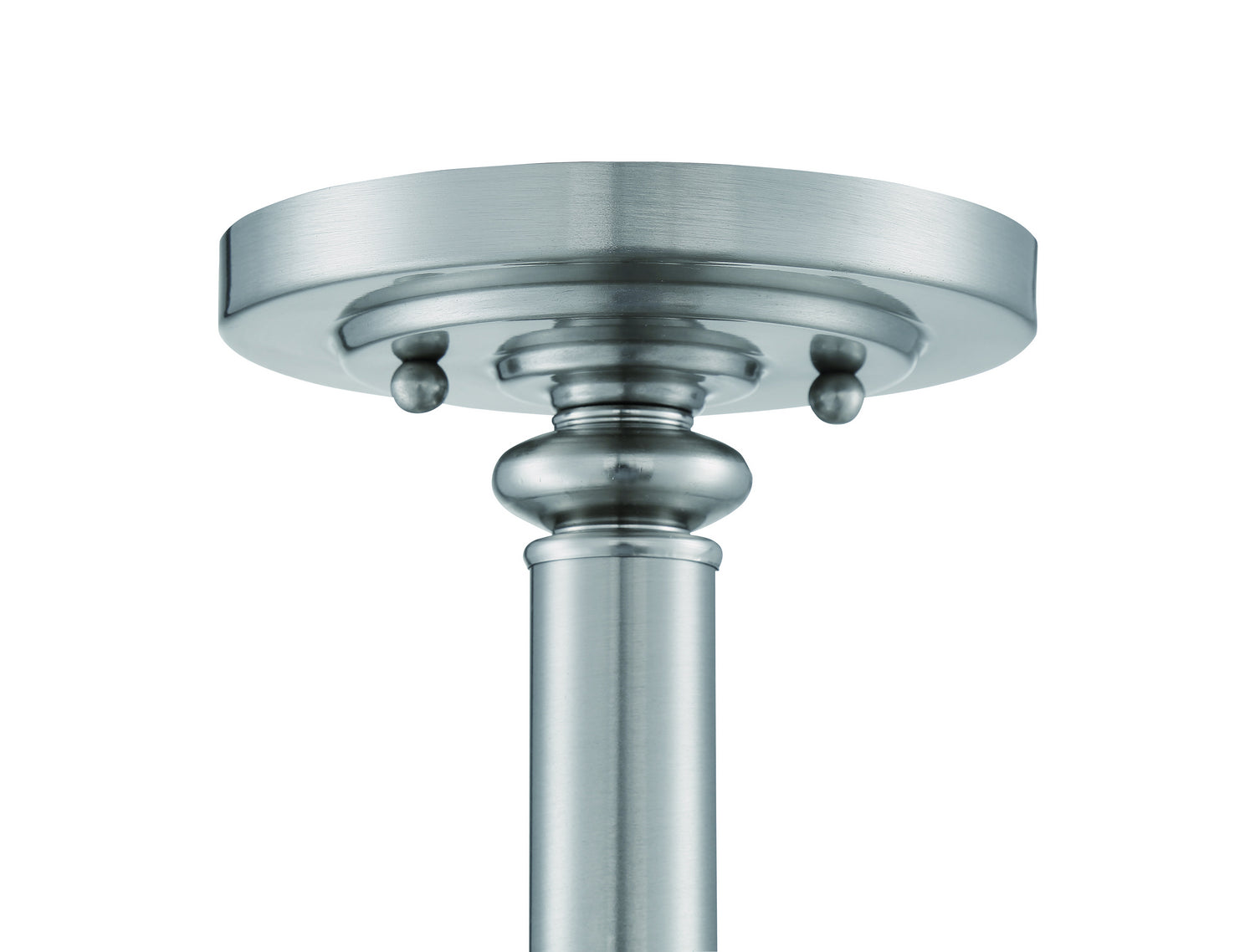 Craftmade - 49853-BNK-C - Three Light Convertible Semi Flush/Pendant - Dardyn - Brushed Polished Nickel