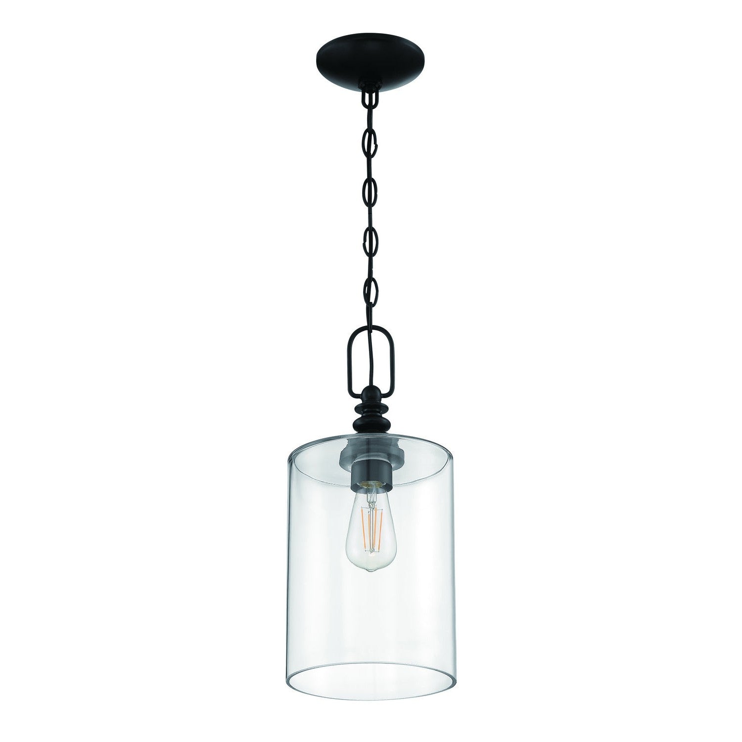 Craftmade - 49891-FB-C - One Light Mini Pendant - Dardyn - Flat Black