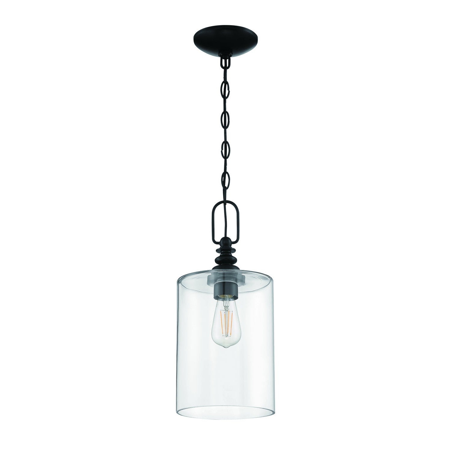 Craftmade - 49891-FB-C - One Light Mini Pendant - Dardyn - Flat Black