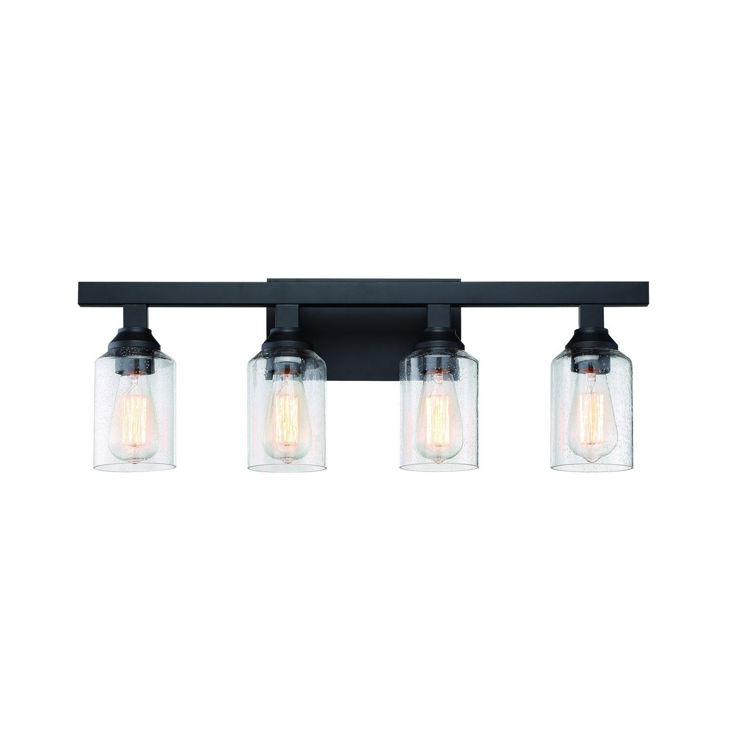 Craftmade - 53104-FB - Four Light Vanity - Chicago - Flat Black