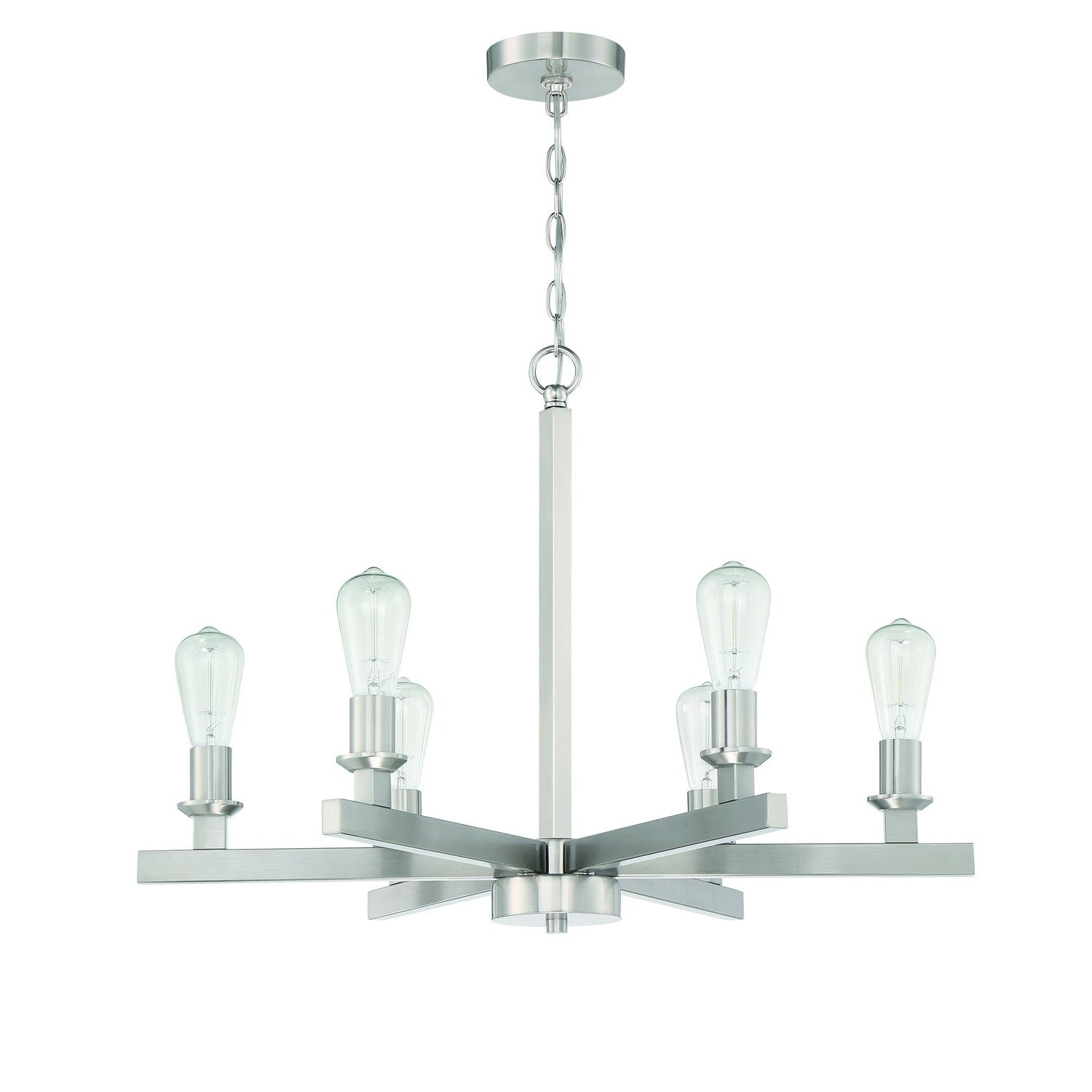 Craftmade - 53126-BNK - Six Light Chandelier - Chicago - Brushed Polished Nickel