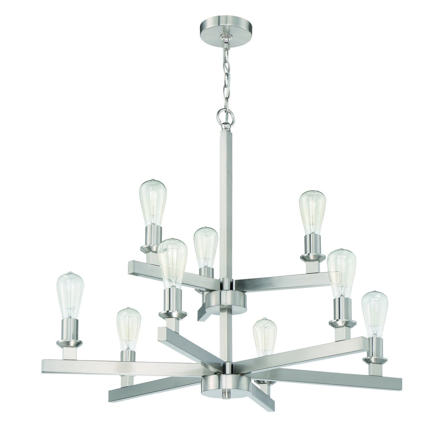 Craftmade - 53129-BNK - Nine Light Chandelier - Chicago - Brushed Polished Nickel