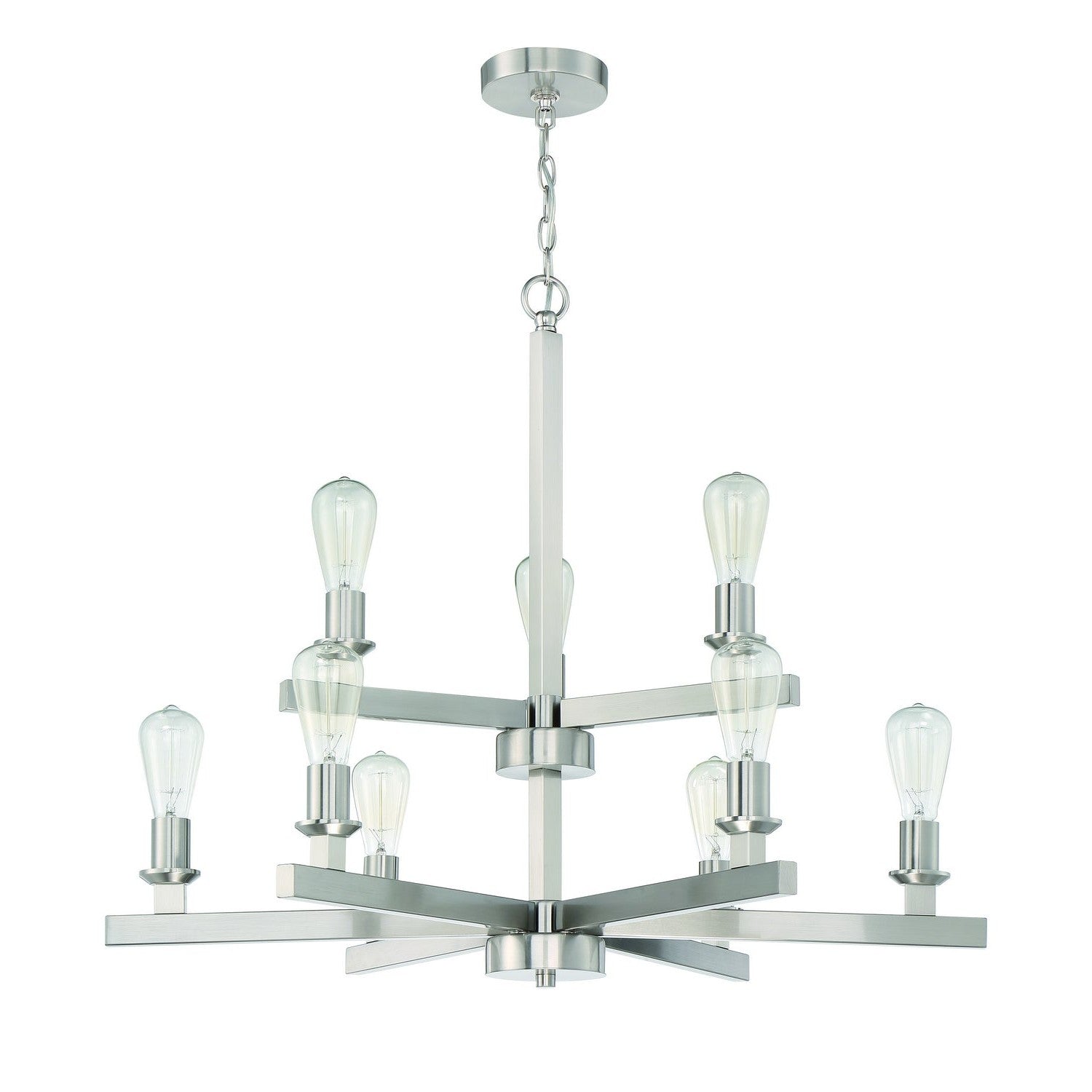 Craftmade - 53129-BNK - Nine Light Chandelier - Chicago - Brushed Polished Nickel