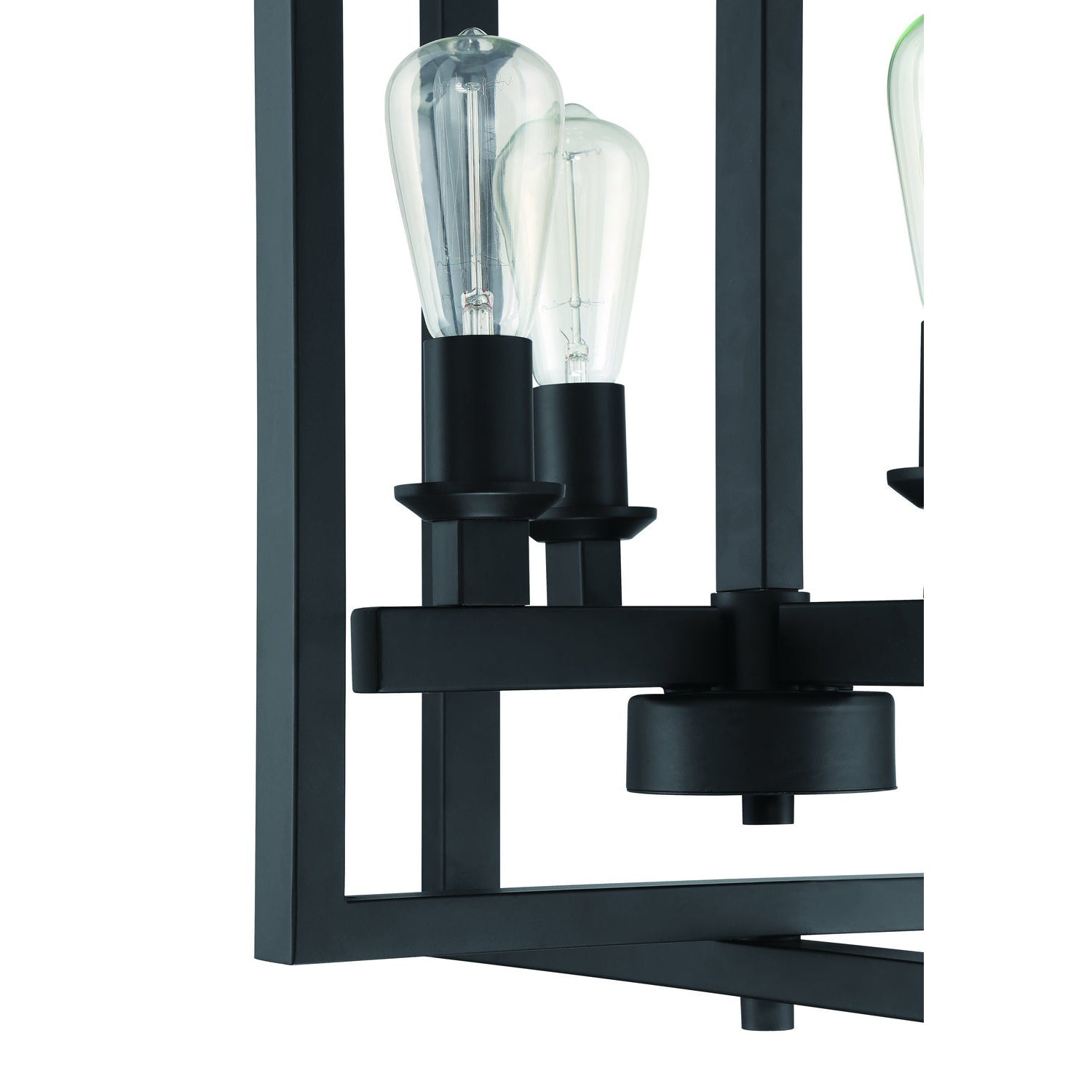 Craftmade - 53134-FB - Four Light Foyer Pendant - Chicago - Flat Black