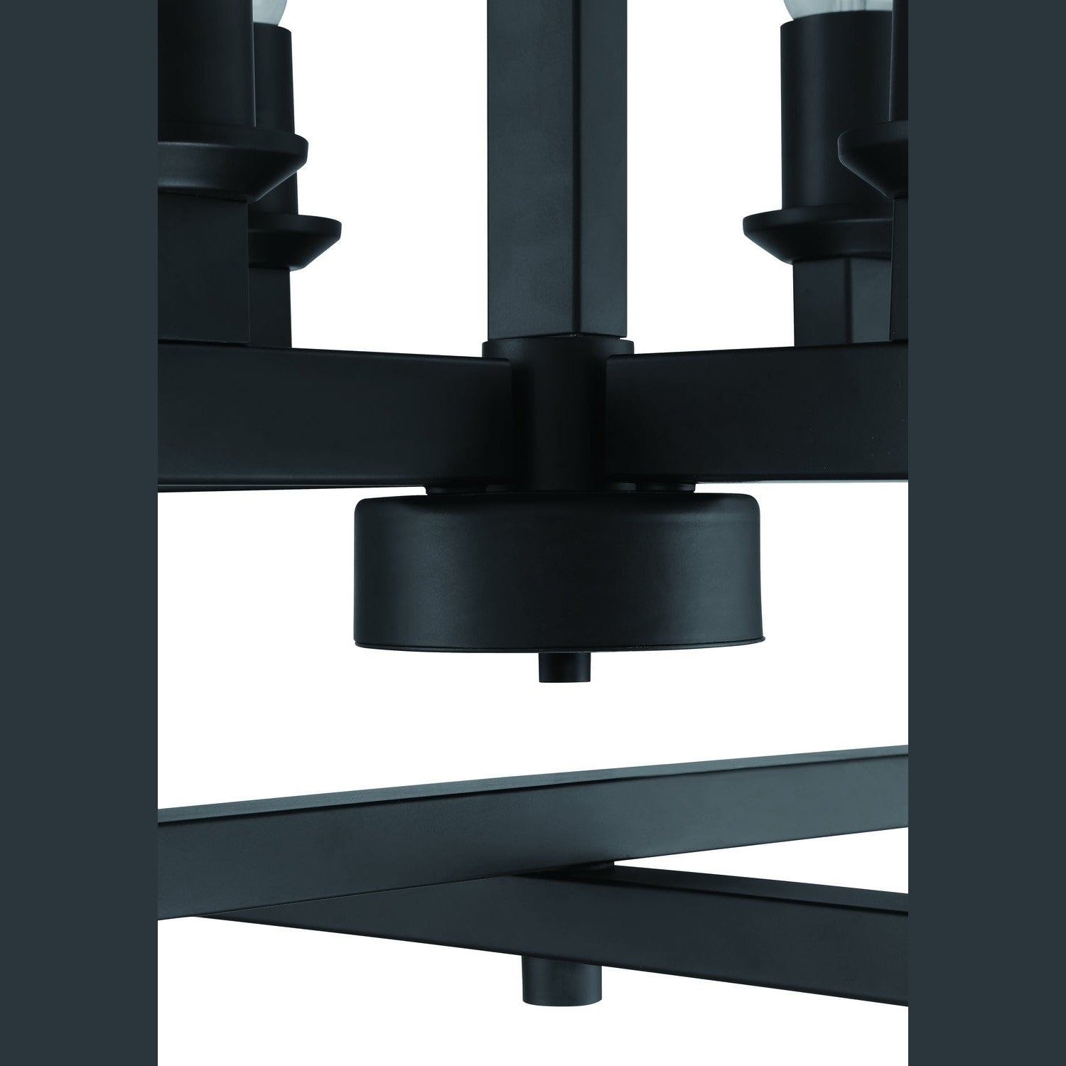Craftmade - 53134-FB - Four Light Foyer Pendant - Chicago - Flat Black