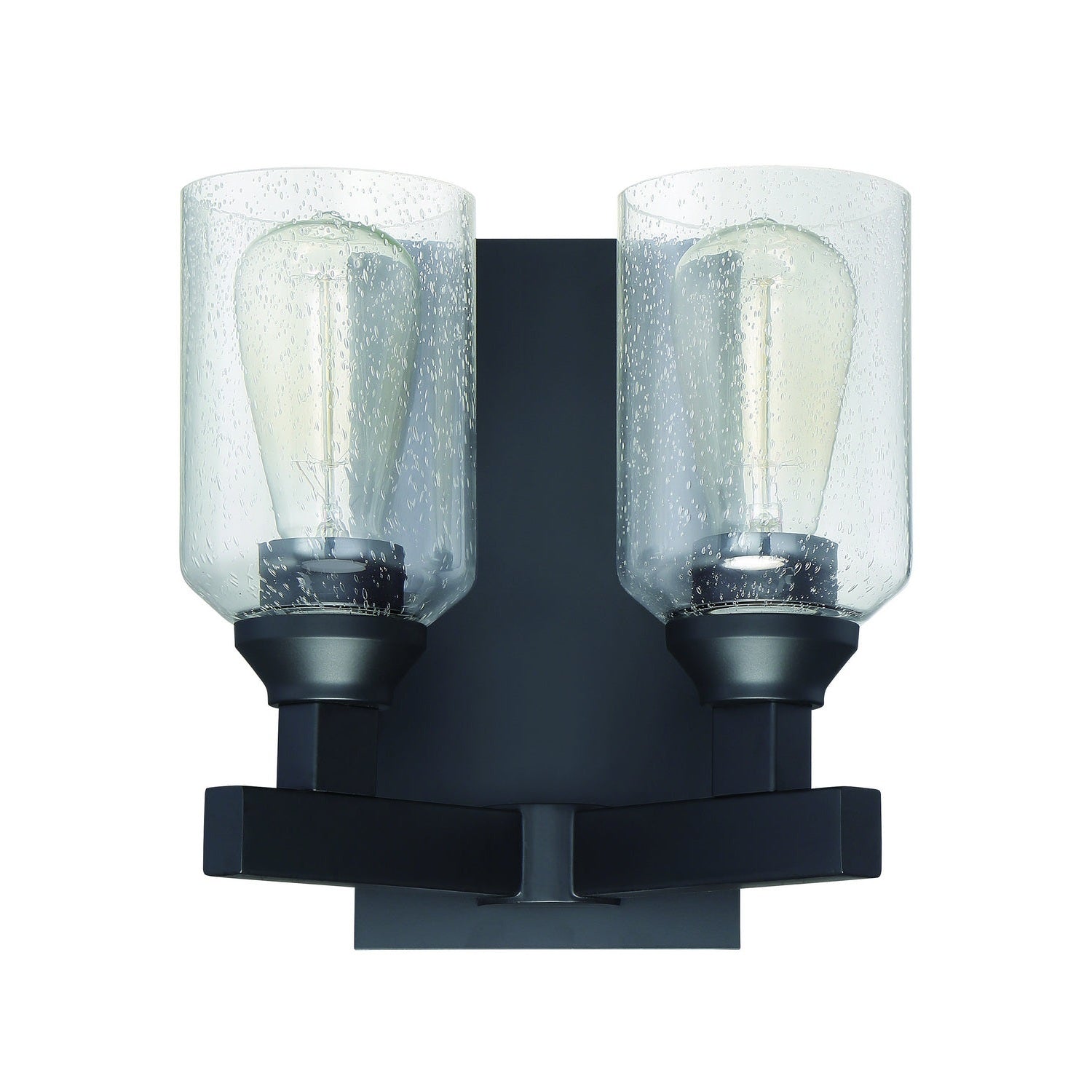 Craftmade - 53162-FB - Two Light Wall Sconce - Chicago - Flat Black
