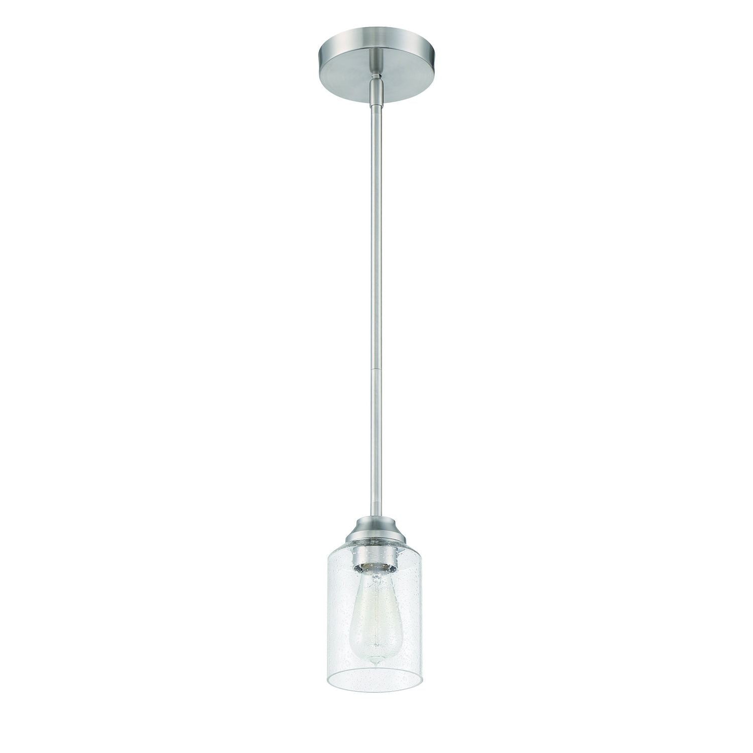 Craftmade - 53191-BNK - One Light Mini Pendant - Chicago - Brushed Polished Nickel