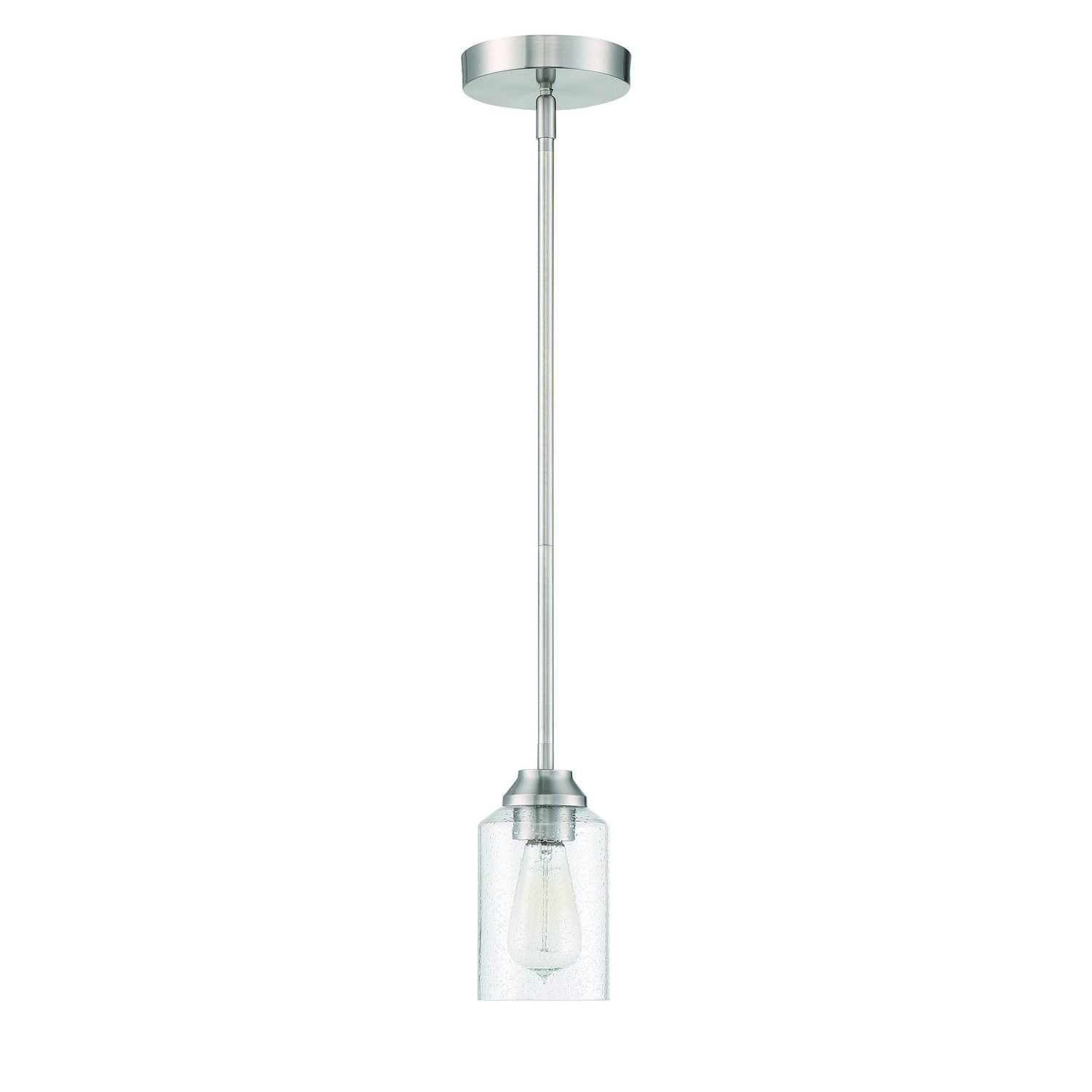 Craftmade - 53191-BNK - One Light Mini Pendant - Chicago - Brushed Polished Nickel