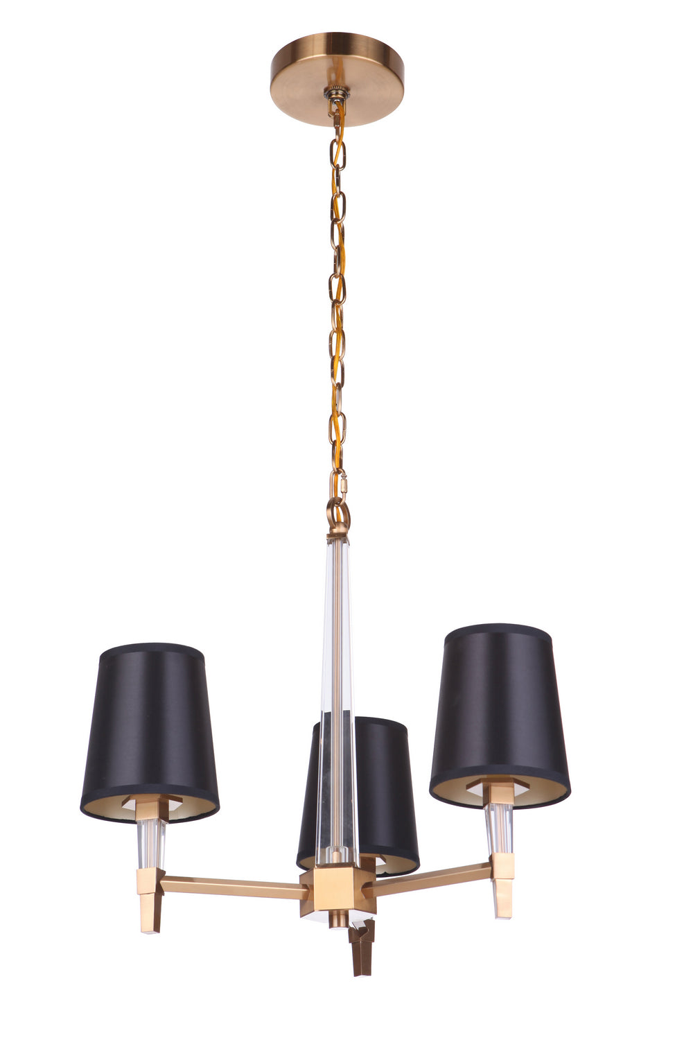 Craftmade - 53223-SB - Three Light Chandelier - Tarryn - Satin Brass