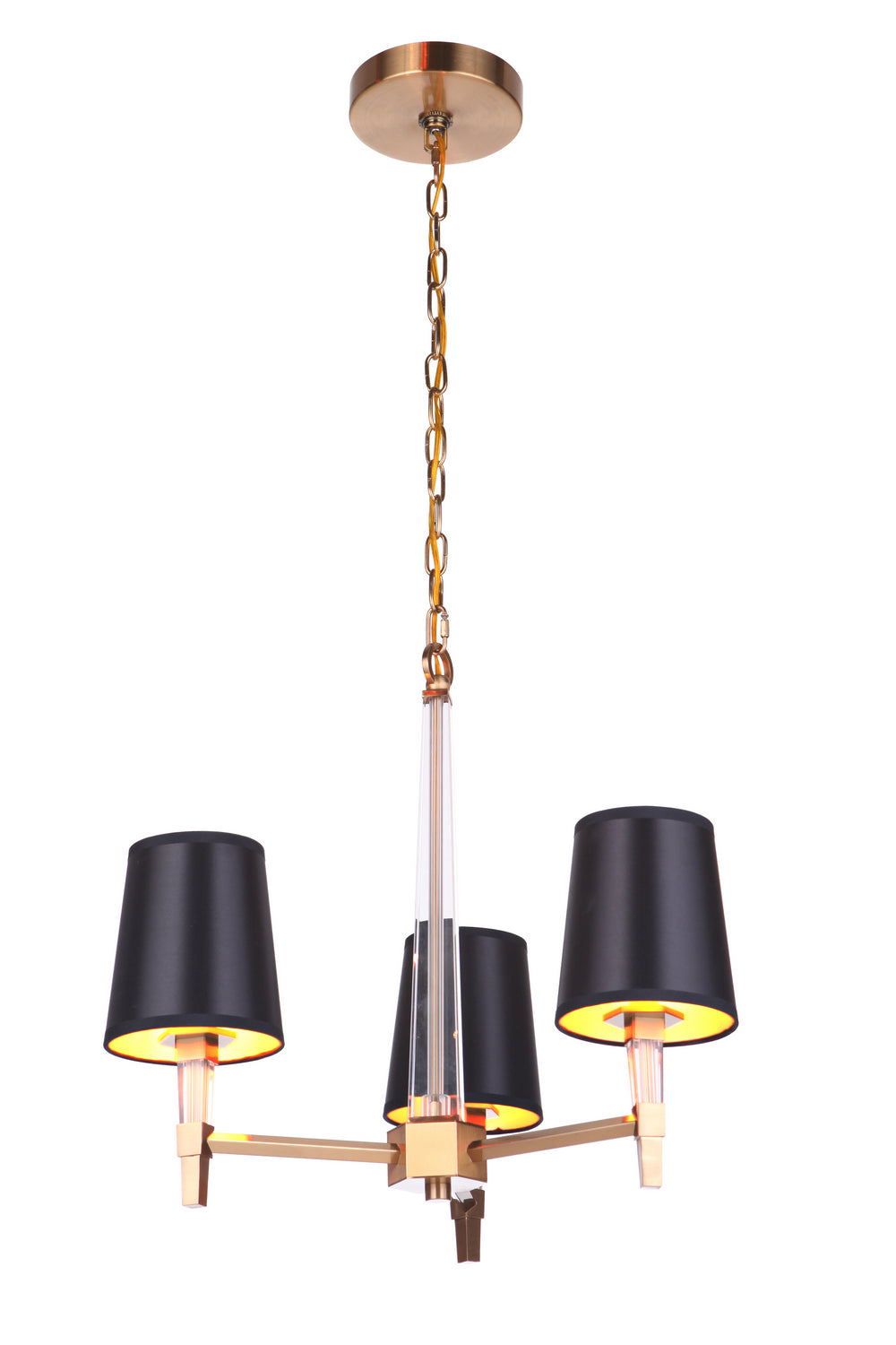 Craftmade - 53223-SB - Three Light Chandelier - Tarryn - Satin Brass