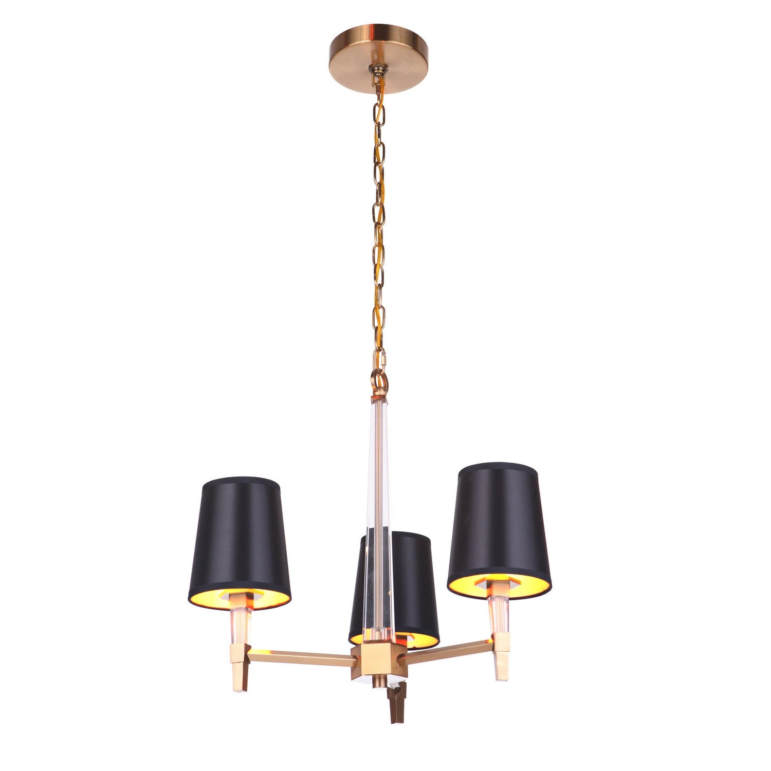 Craftmade - 53223-SB - Three Light Chandelier - Tarryn - Satin Brass