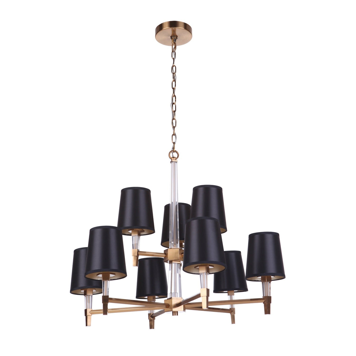 Craftmade - 53229-SB - Nine Light Chandelier - Tarryn - Satin Brass
