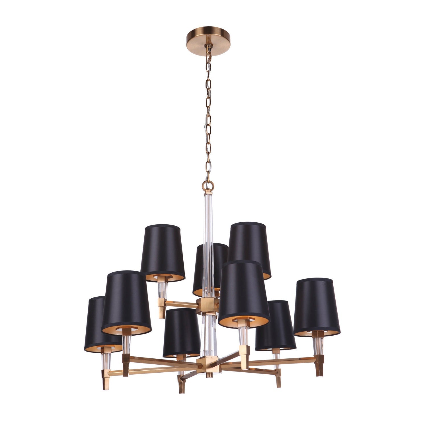 Craftmade - 53229-SB - Nine Light Chandelier - Tarryn - Satin Brass