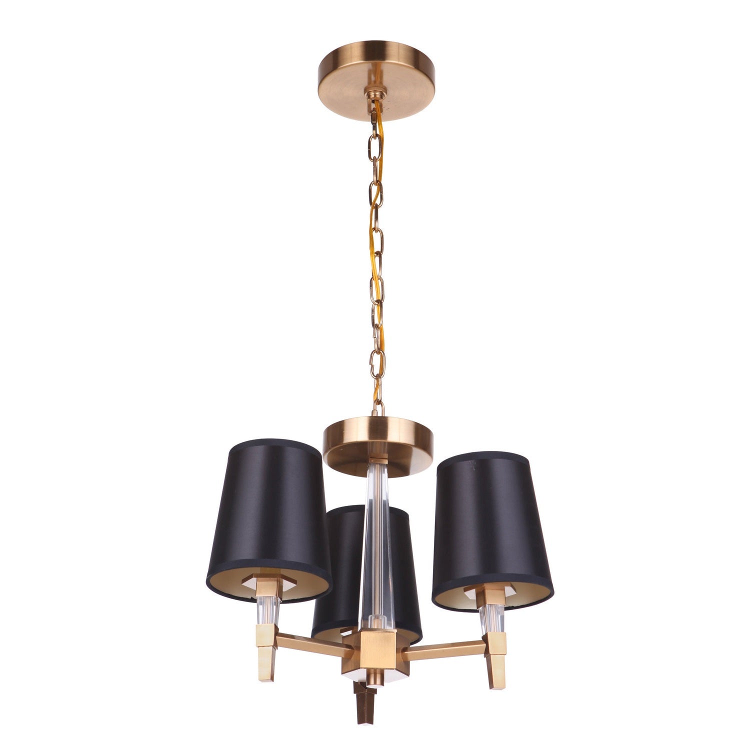 Craftmade - 53253-SB - Three Light Convertible Semi Flush/Pendant - Tarryn - Satin Brass