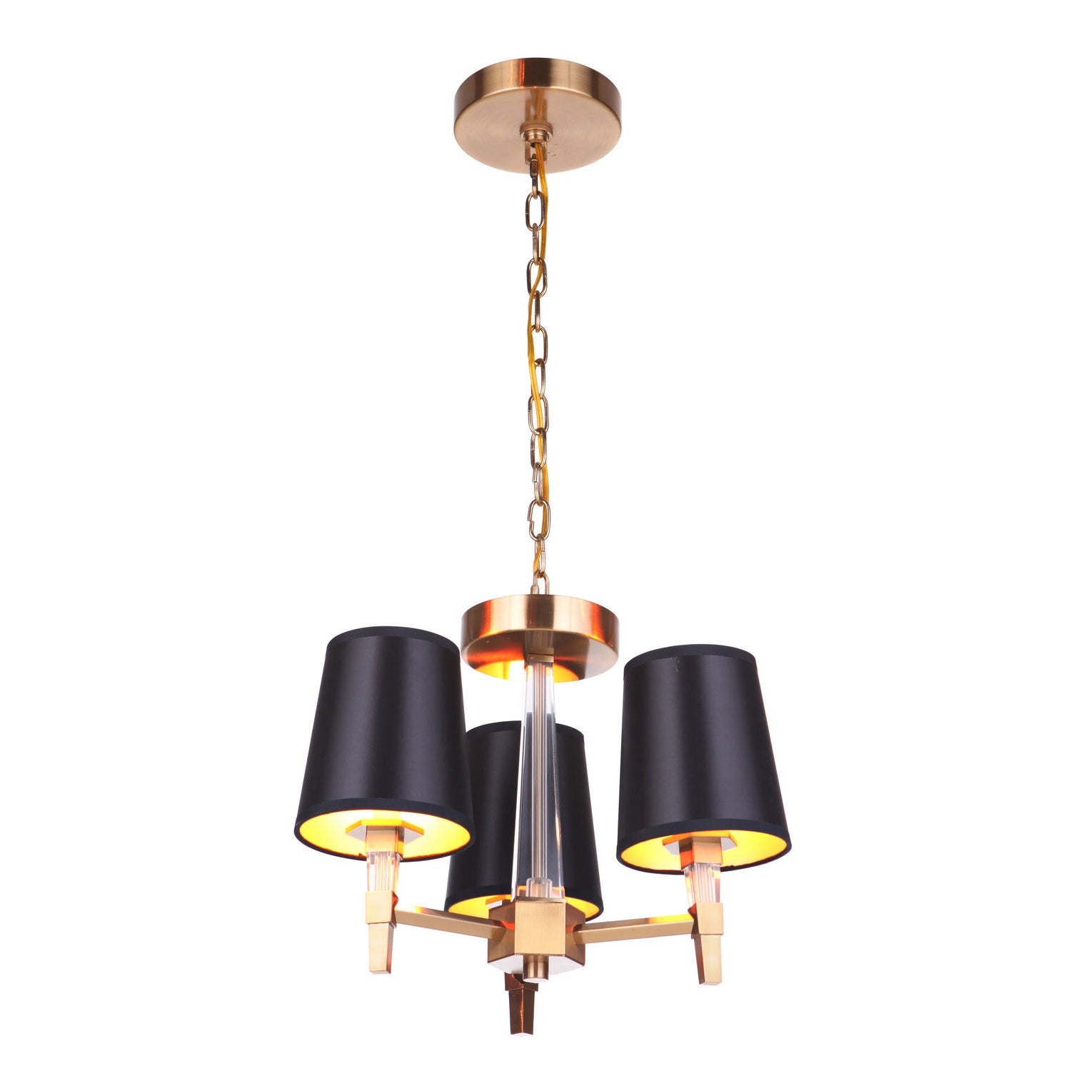 Craftmade - 53253-SB - Three Light Convertible Semi Flush/Pendant - Tarryn - Satin Brass