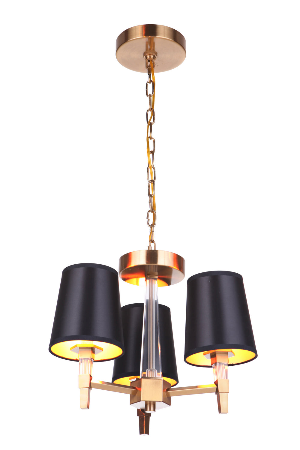 Craftmade - 53253-SB - Three Light Convertible Semi Flush/Pendant - Tarryn - Satin Brass