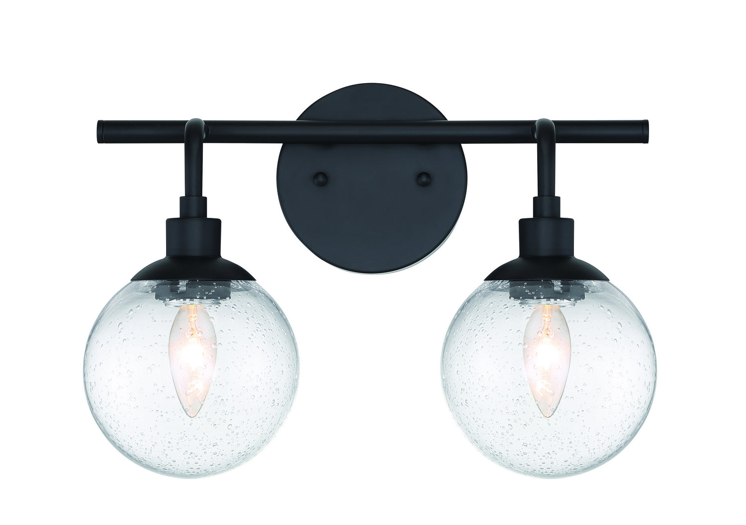 Craftmade - 53302-FB - Two Light Vanity - Que - Flat Black