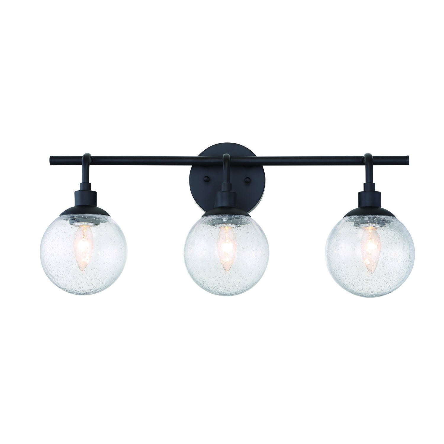 Craftmade - 53303-FB - Three Light Vanity - Que - Flat Black