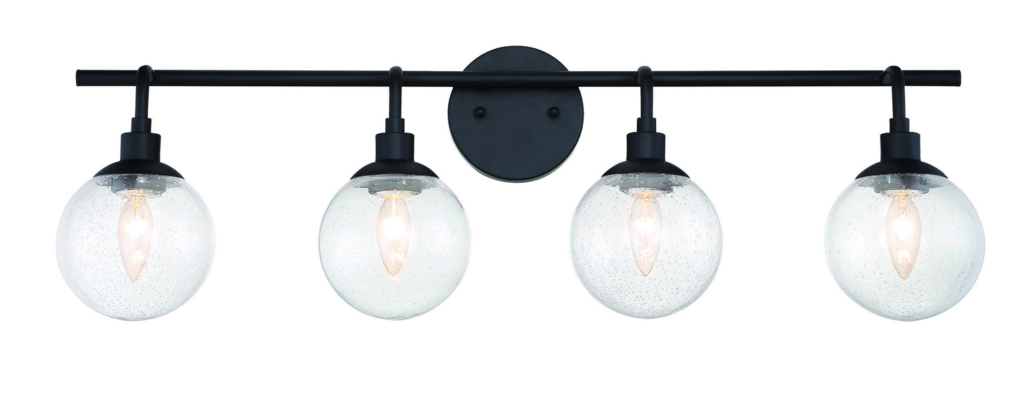 Craftmade - 53304-FB - Four Light Vanity - Que - Flat Black