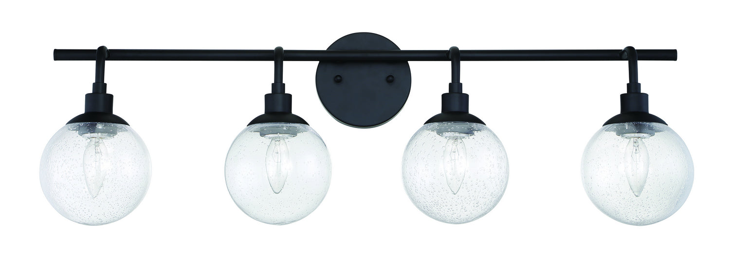 Craftmade - 53304-FB - Four Light Vanity - Que - Flat Black