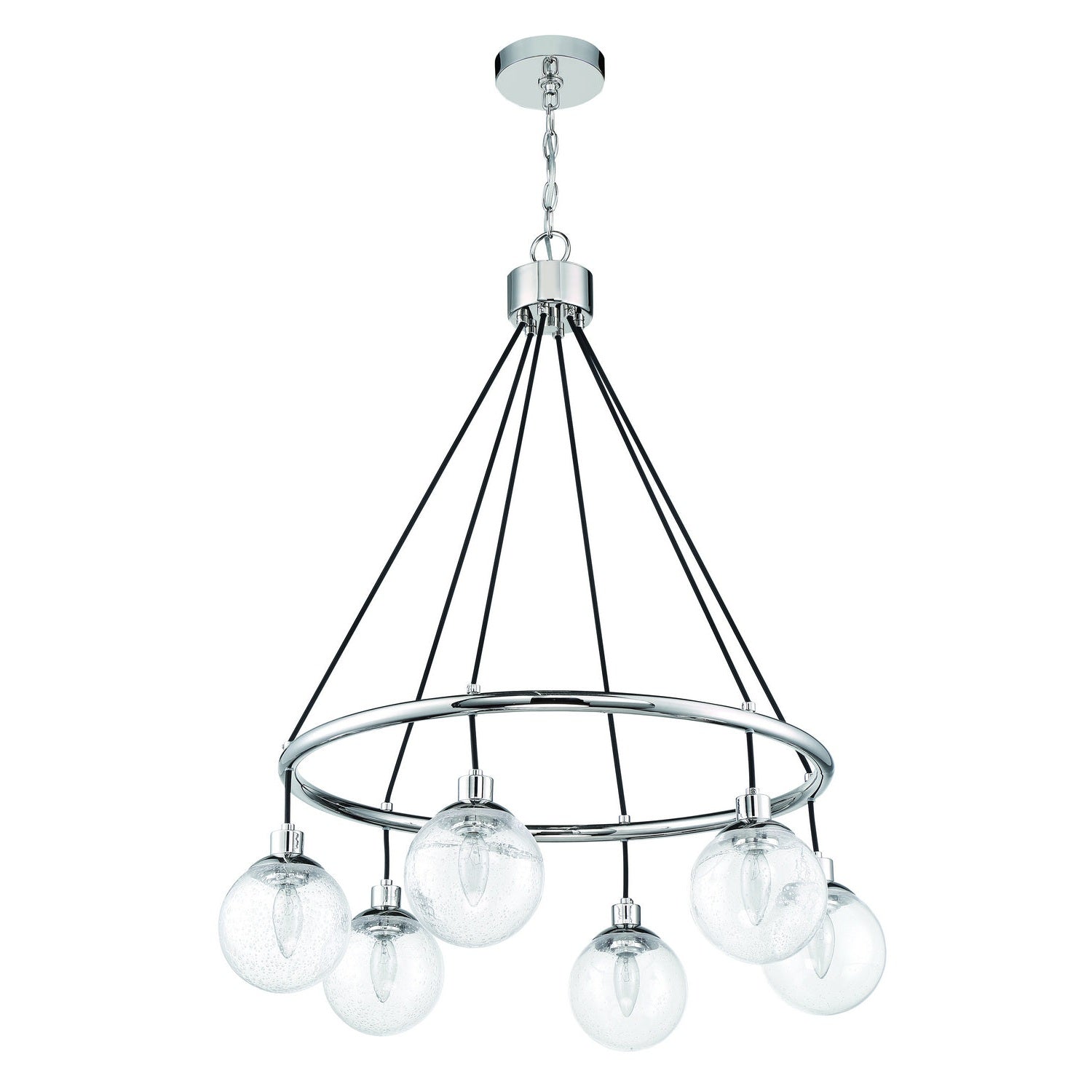 Craftmade - 53326-CH - Six Light Chandelier - Que - Chrome