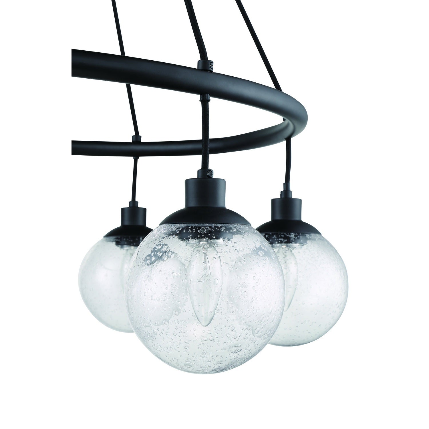 Craftmade - 53326-FB - Six Light Chandelier - Que - Flat Black